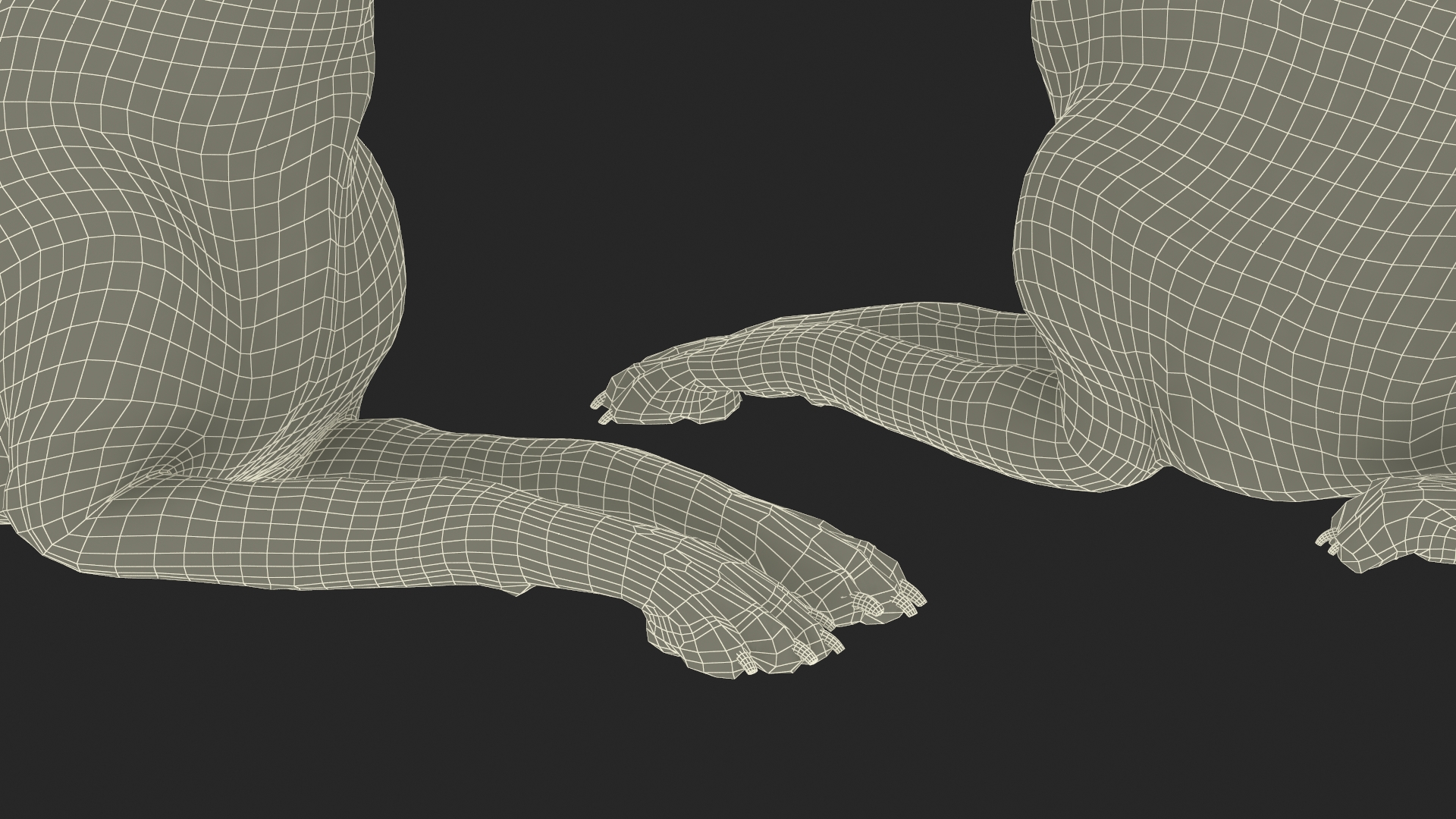 Doberman Dog Brown Lying Down 3D model