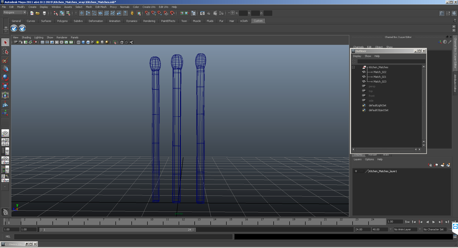 3D model Kitchen Matches