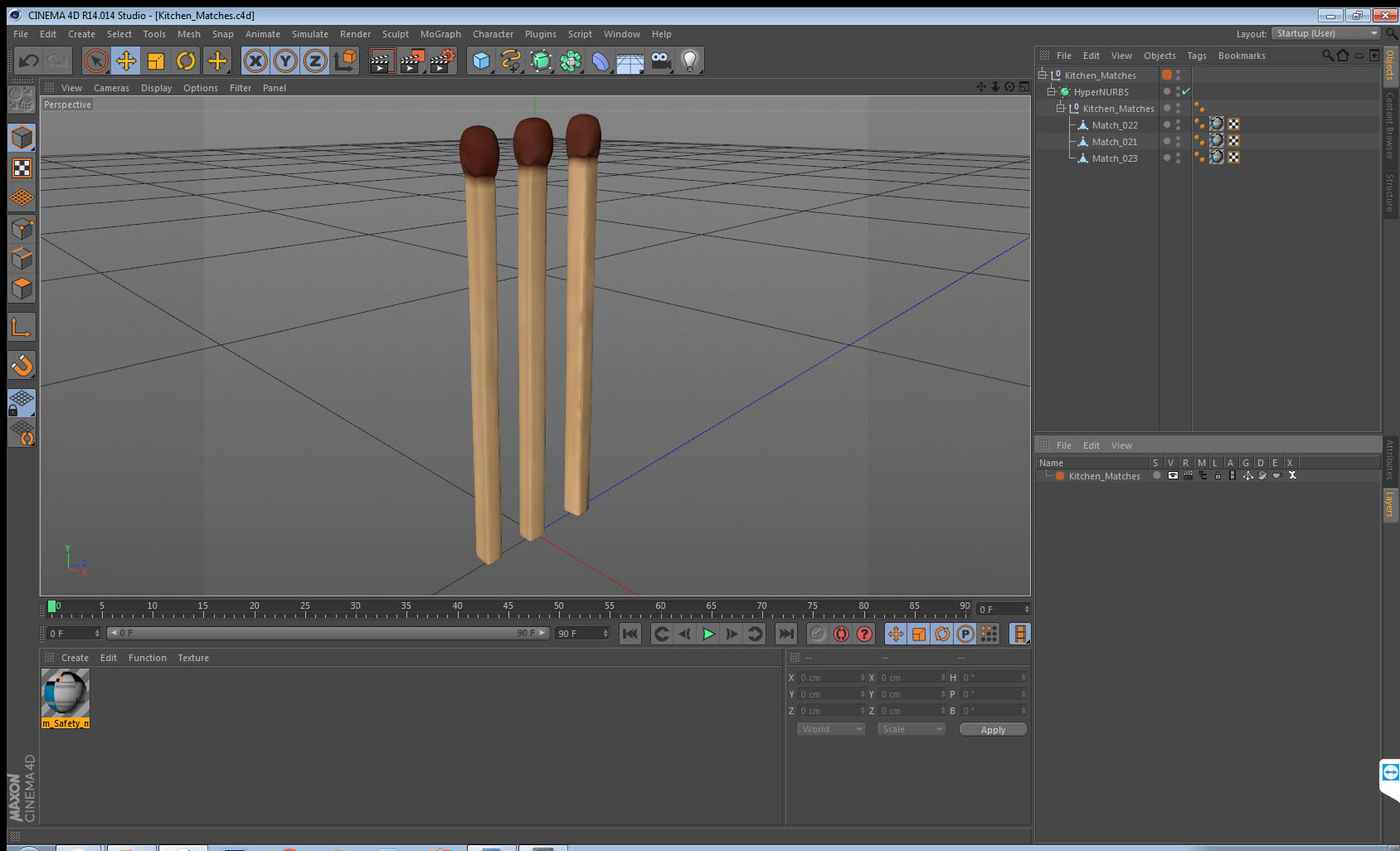 3D model Kitchen Matches
