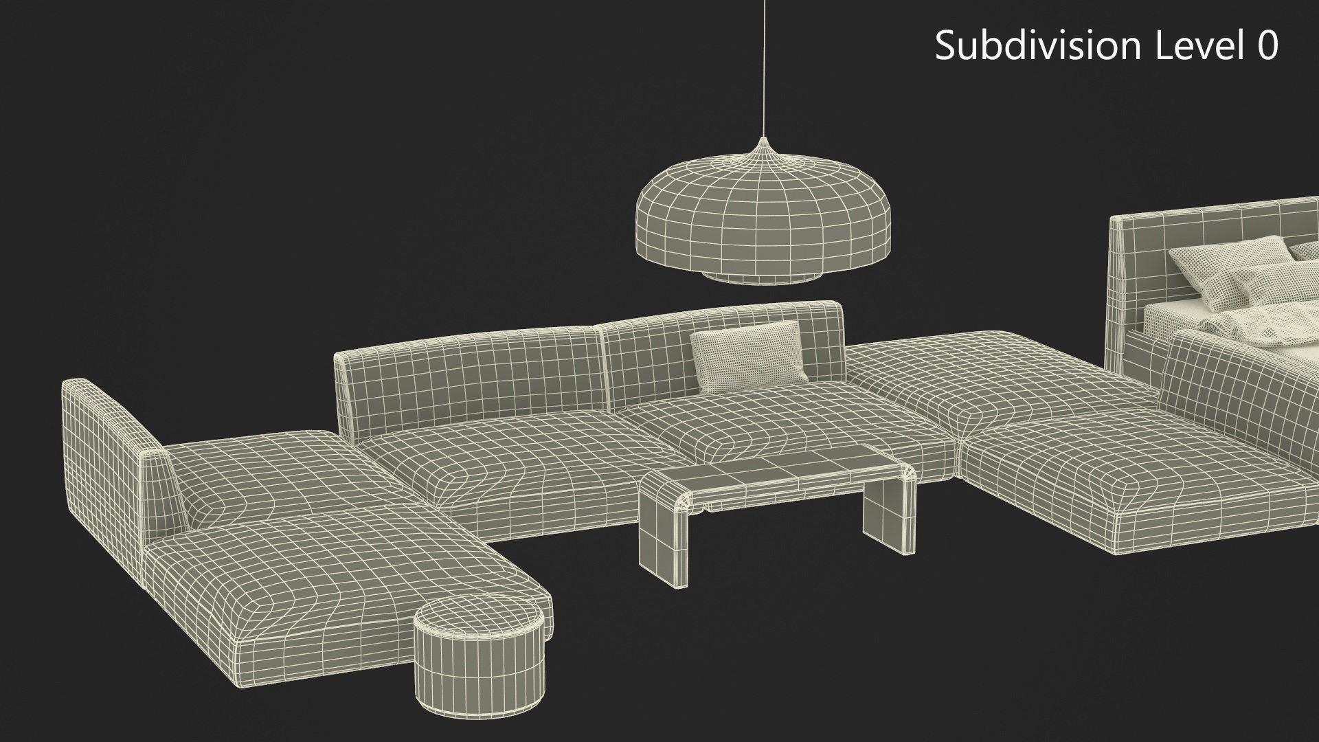 3D model Modern Furniture Set