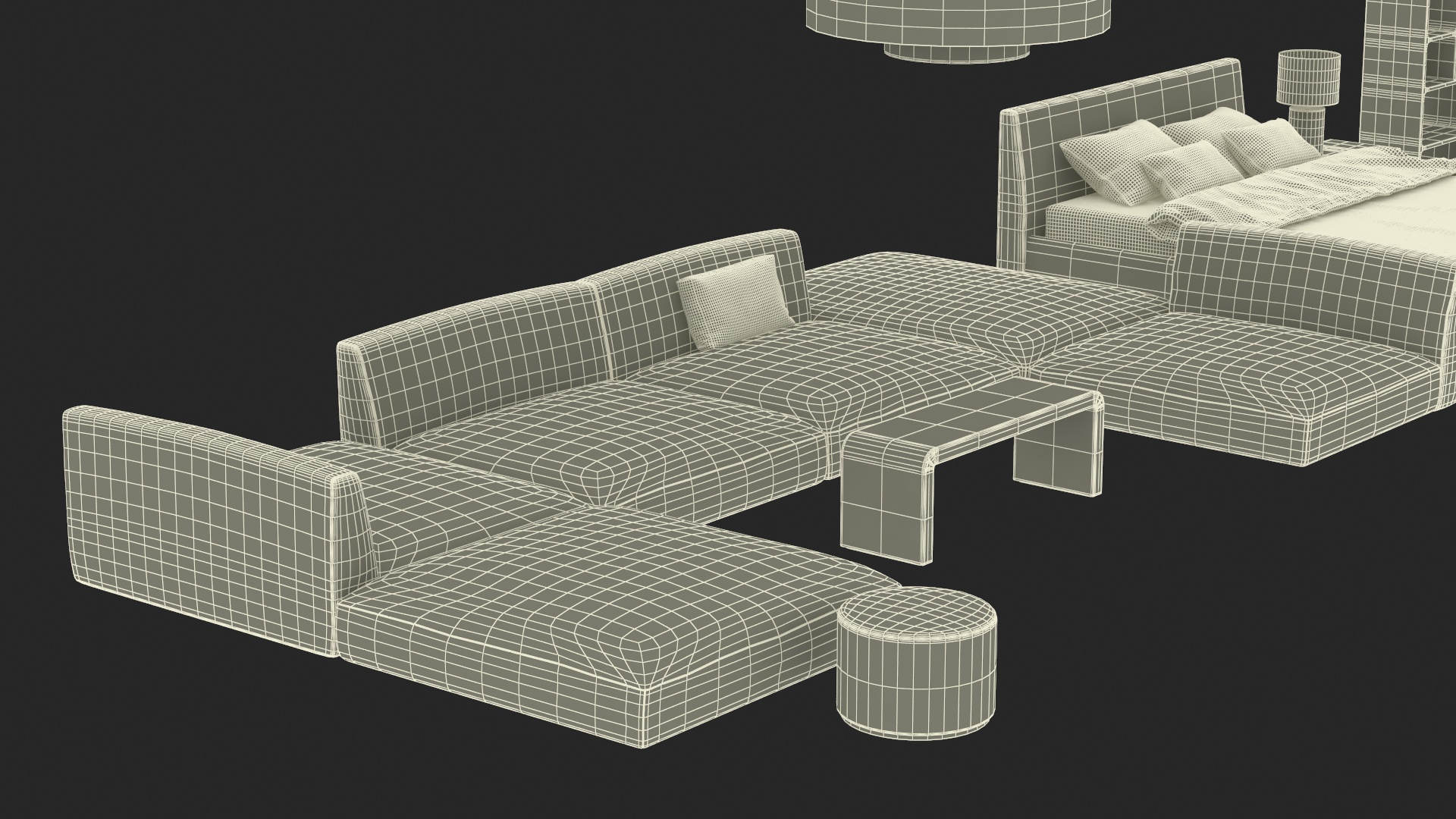 3D model Modern Furniture Set