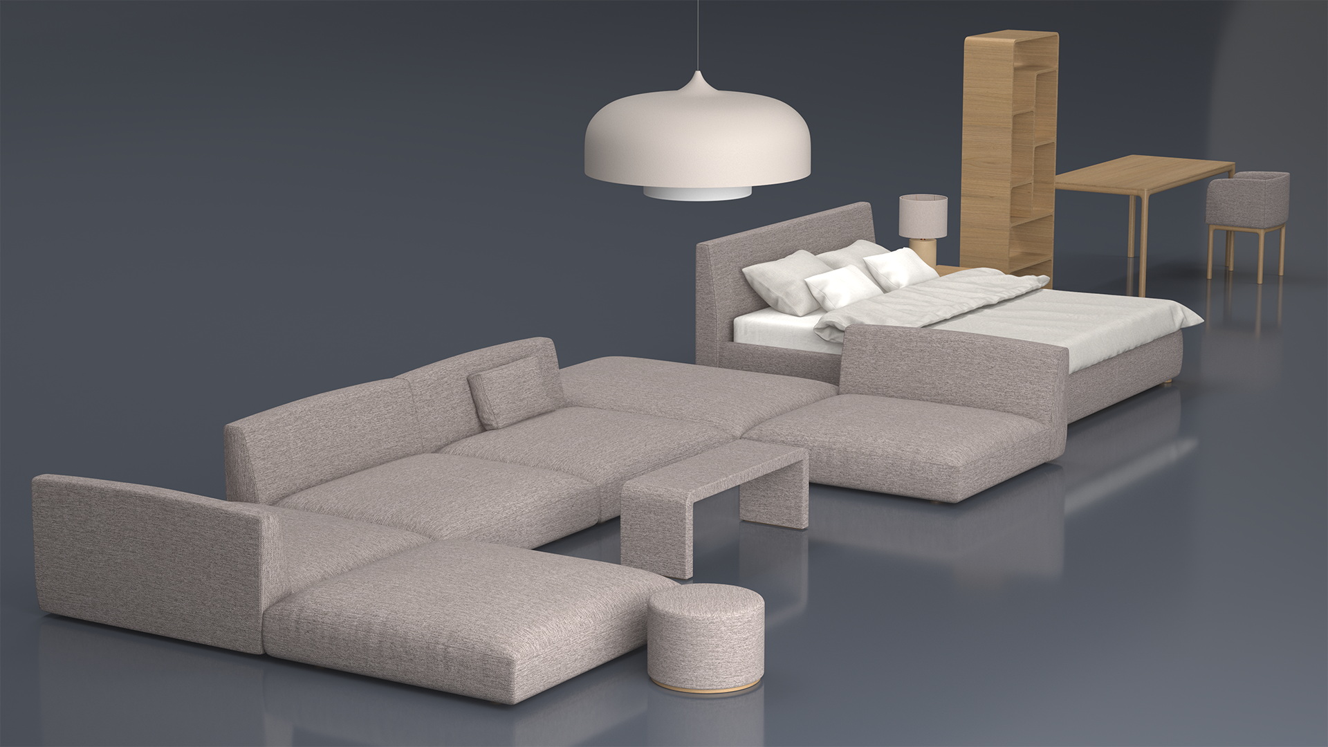 3D model Modern Furniture Set
