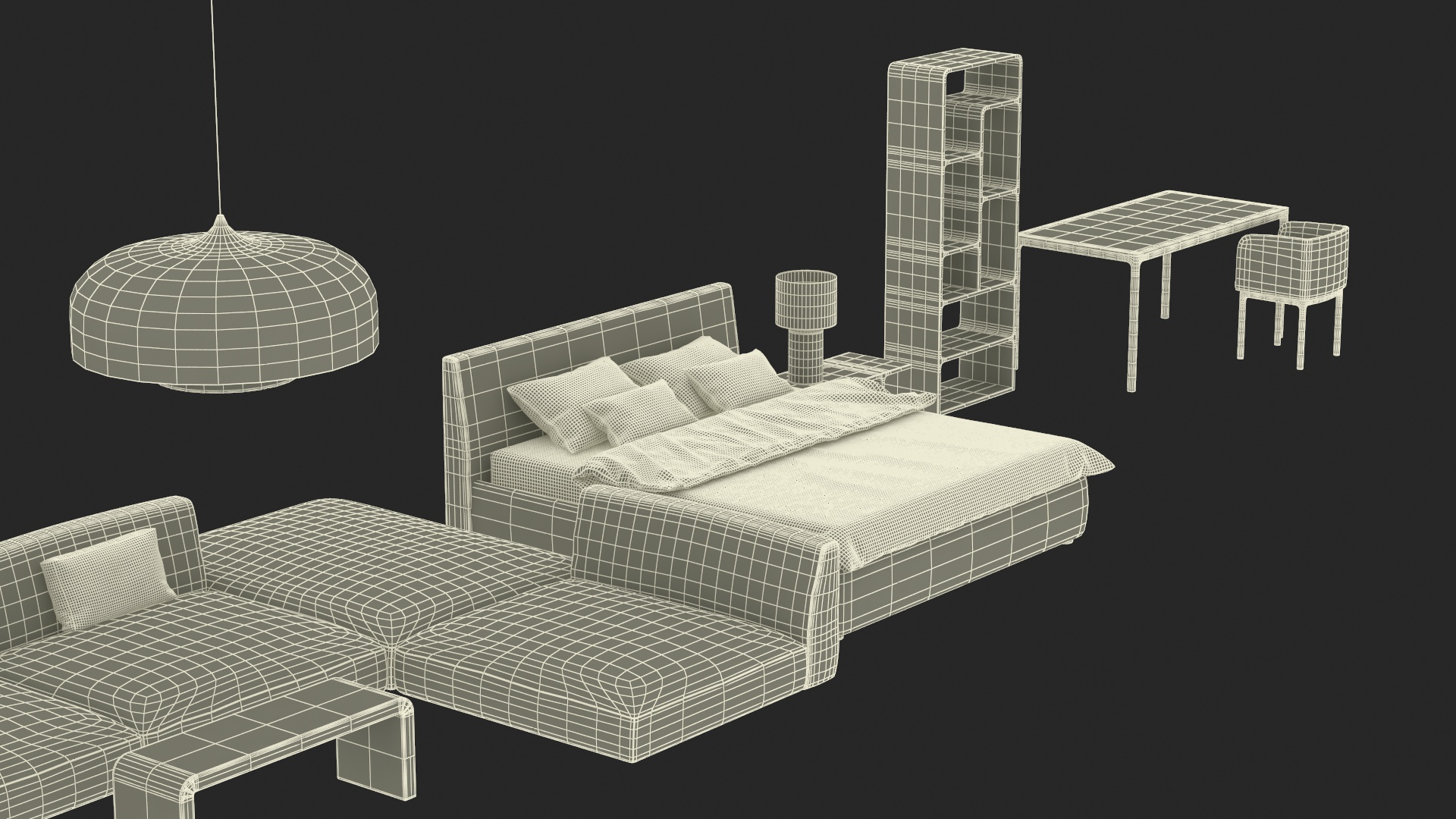 3D model Modern Furniture Set