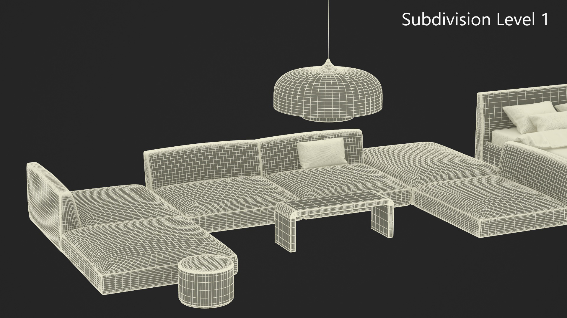 3D model Modern Furniture Set