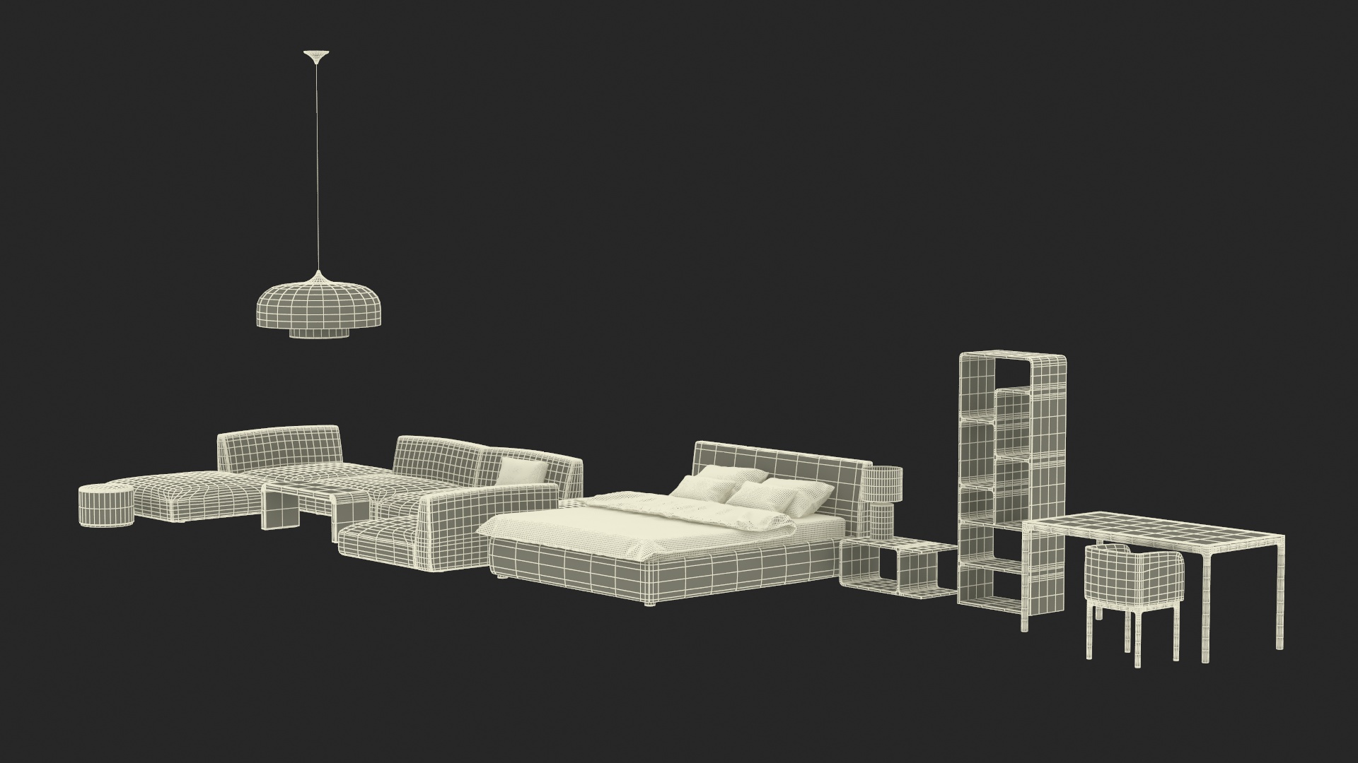 3D model Modern Furniture Set