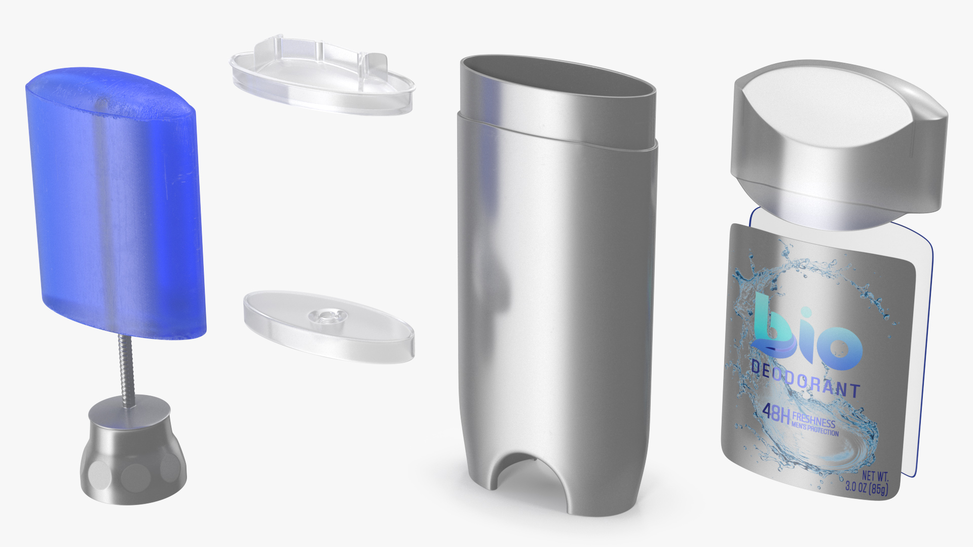 Solid Antiperspirant and Deodorant 3D model