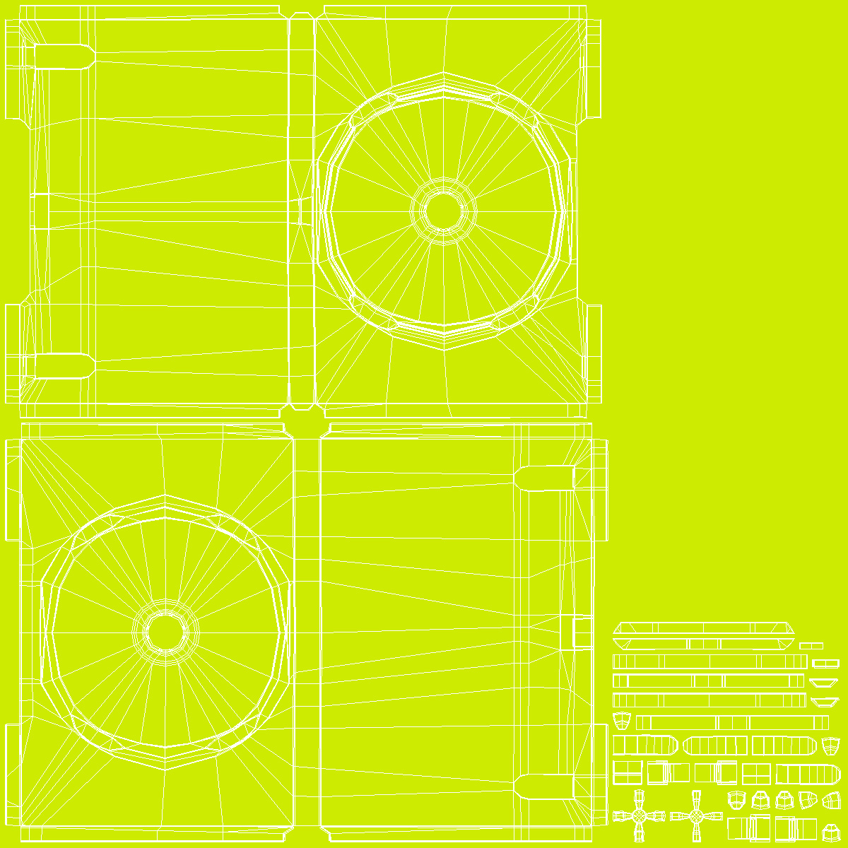 3D model Open Standard XBOX 360 Translucent Green
