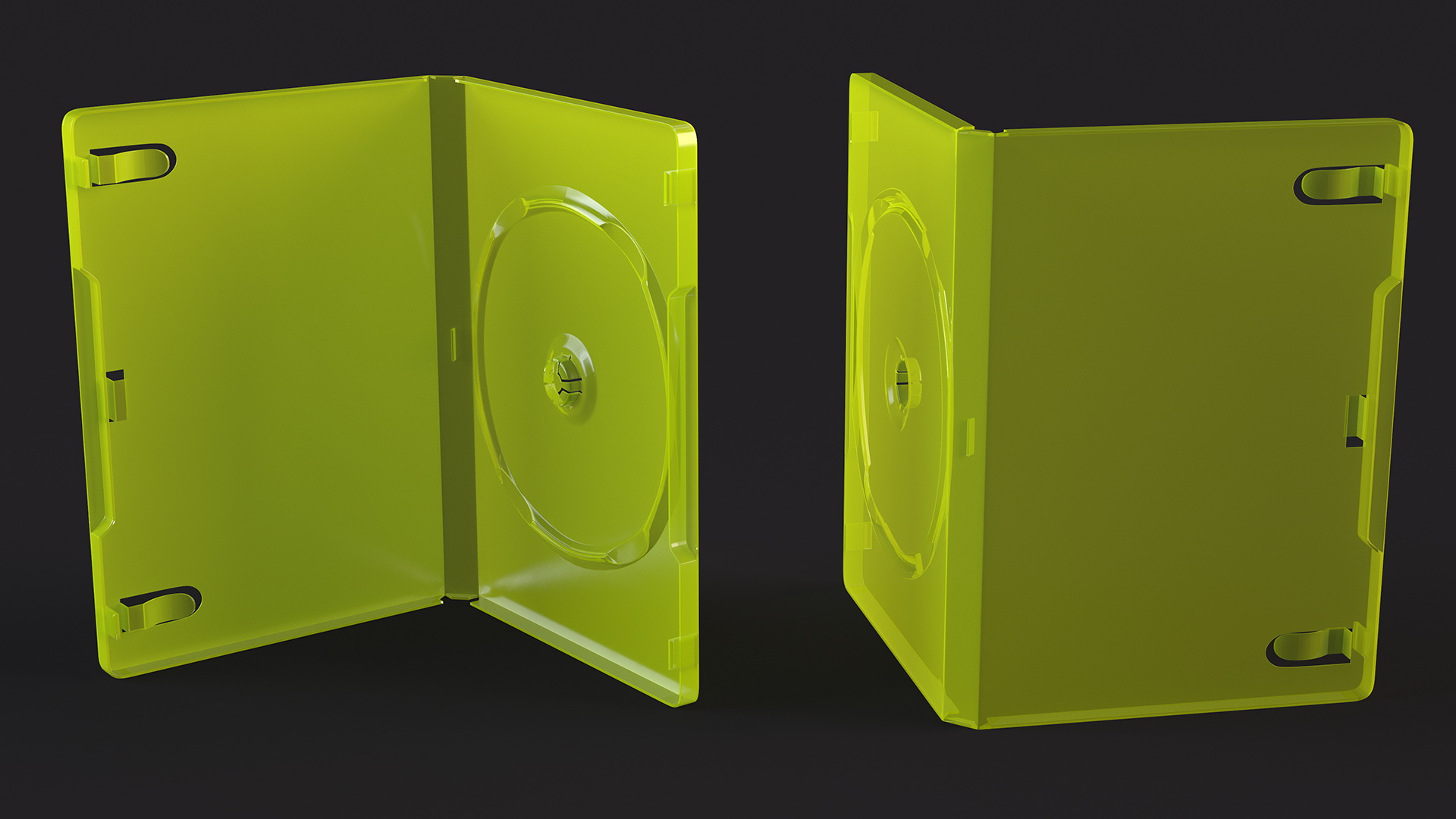 3D model Open Standard XBOX 360 Translucent Green