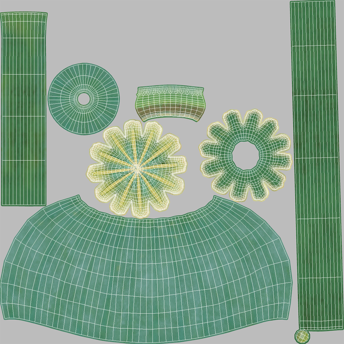 Fresh Poppy Seed Plant 3D