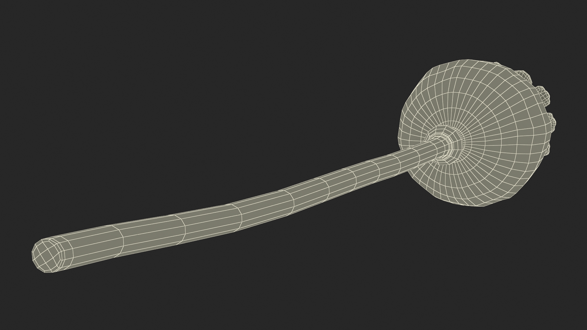 Fresh Poppy Seed Plant 3D