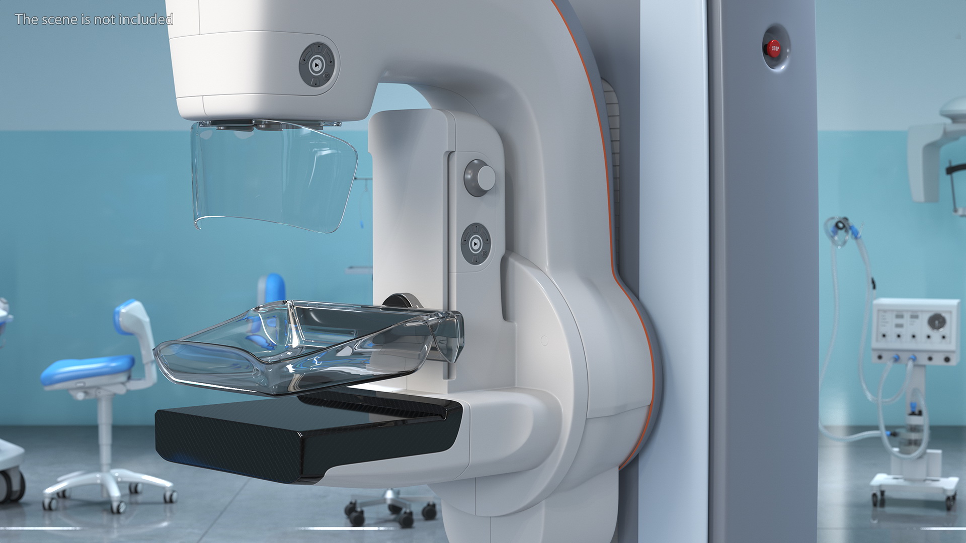 Mammograph Rigged 3D
