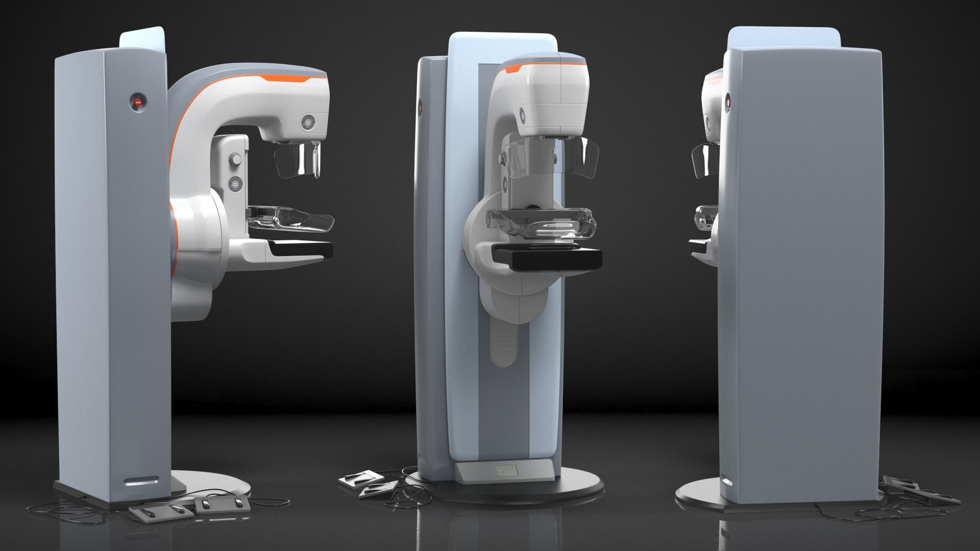 Mammograph Rigged 3D