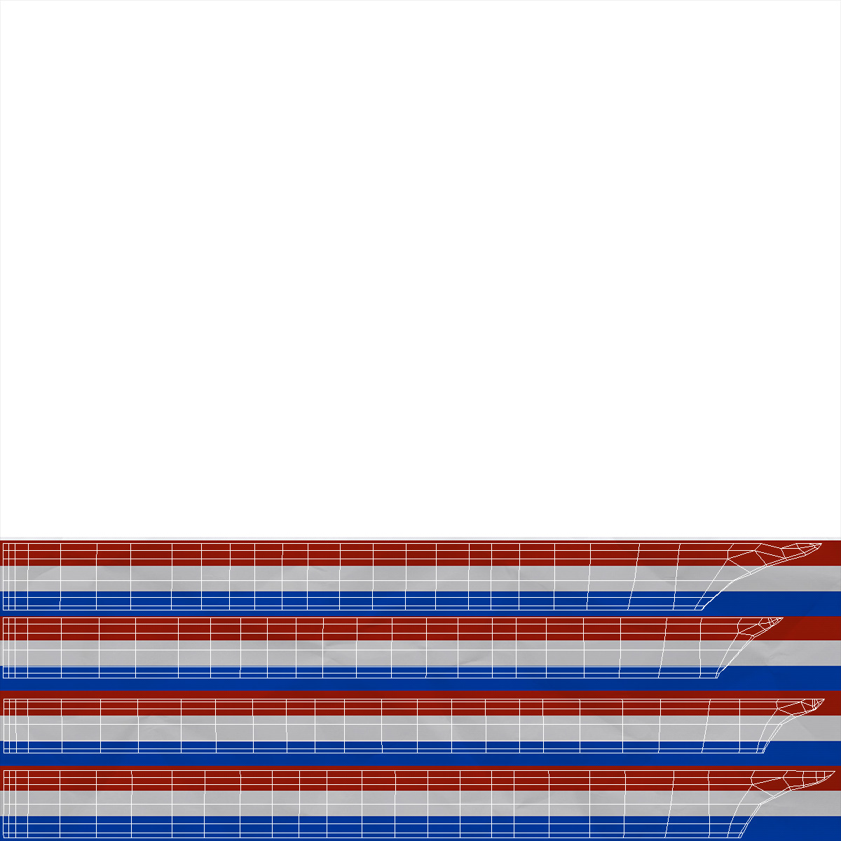 Award Medal with Tricolor Ribbon 3D