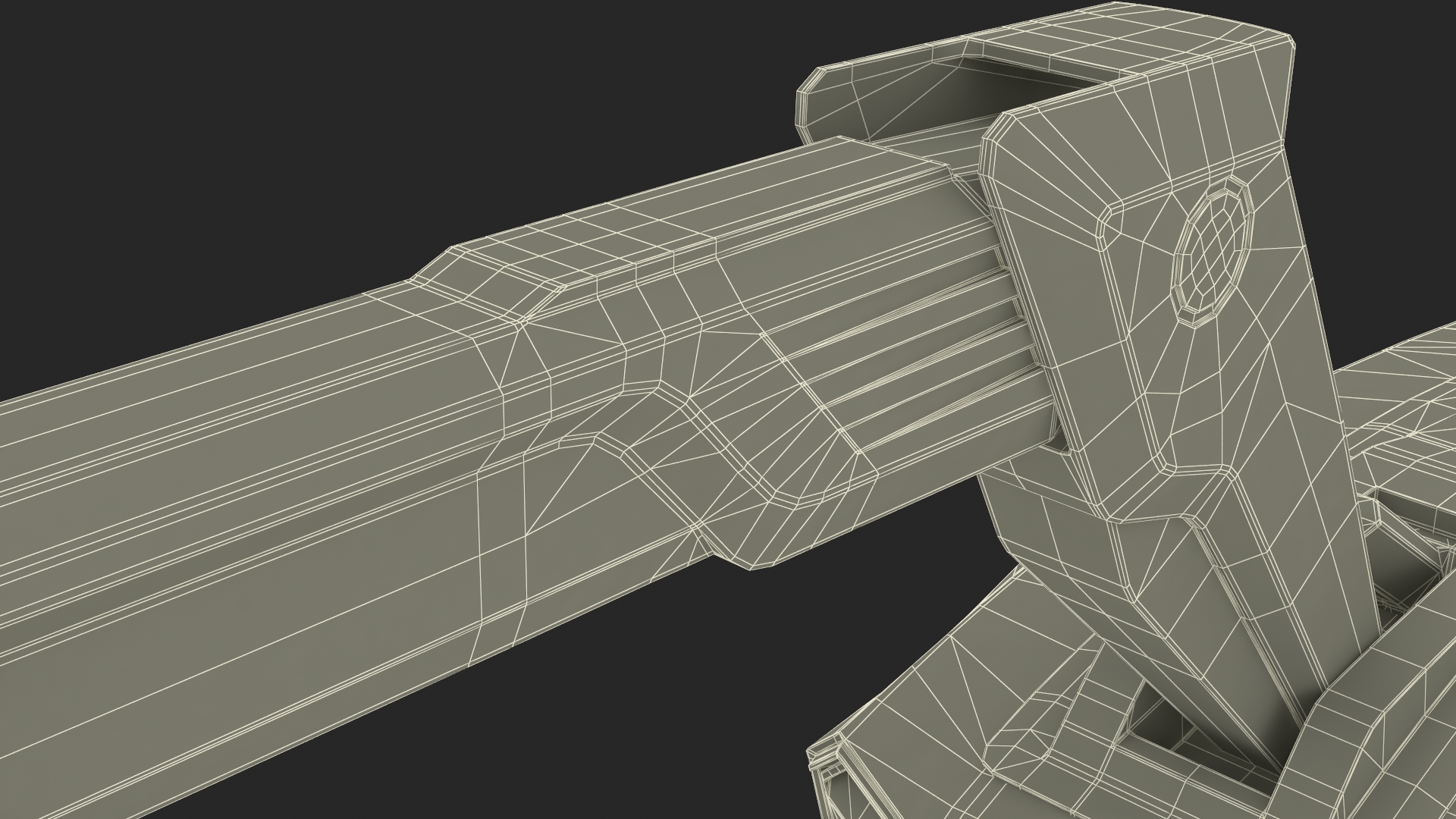 Excavator SciFi Concept Old Rigged 3D model