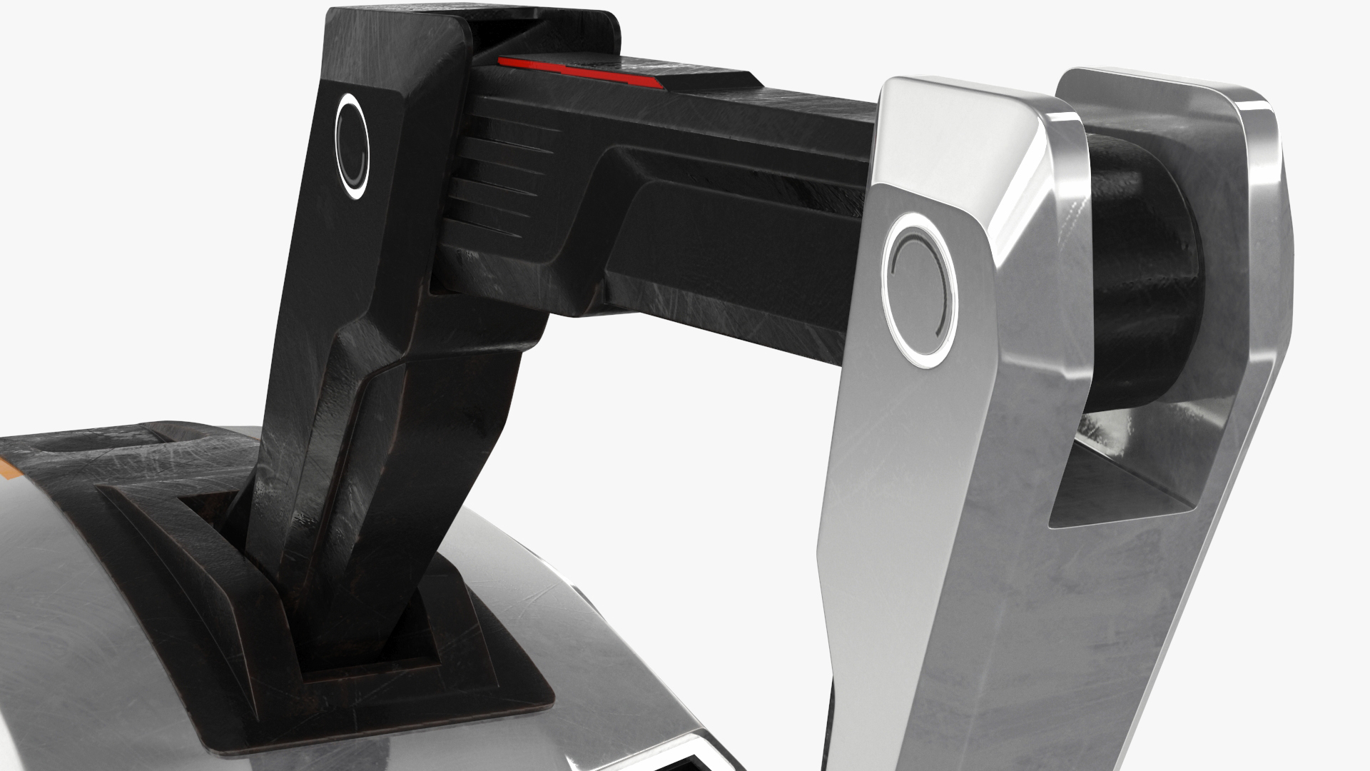 Excavator SciFi Concept Old Rigged 3D model