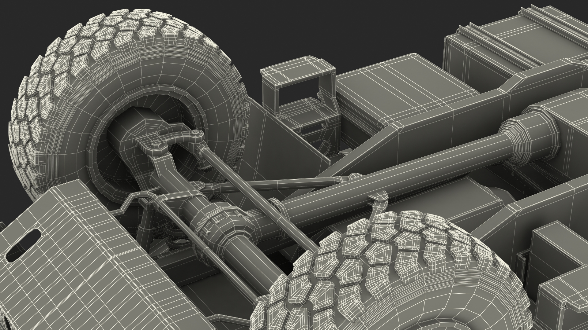 3D Off Road Vehicle Rigged model
