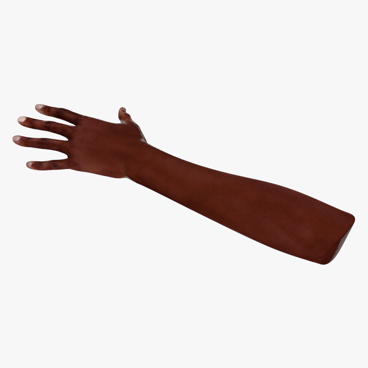 3D model Dark Skinned Woman Hands Rigged for Cinema 4D
