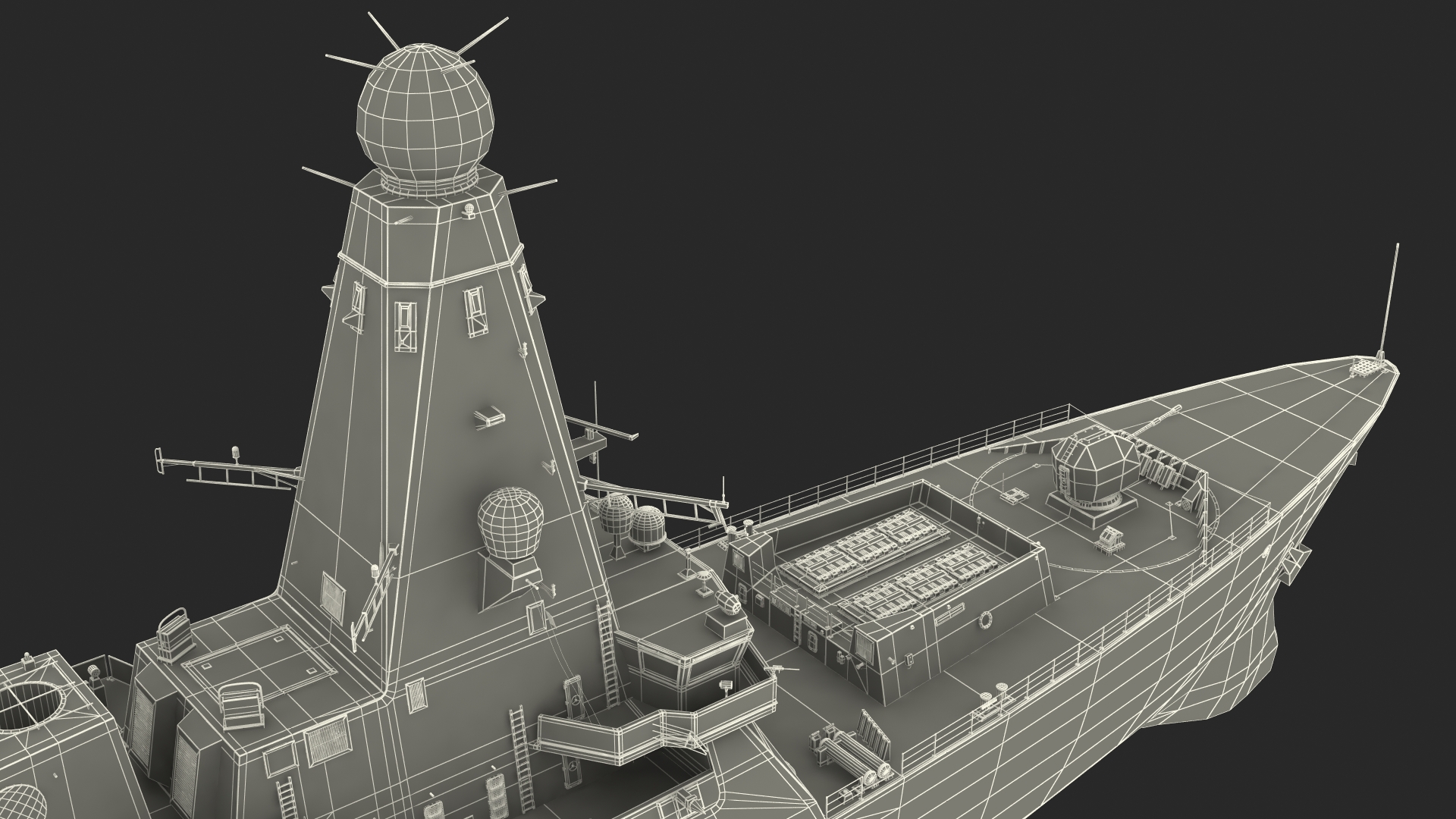 3D Royal Navy Type 45 Destroyer model
