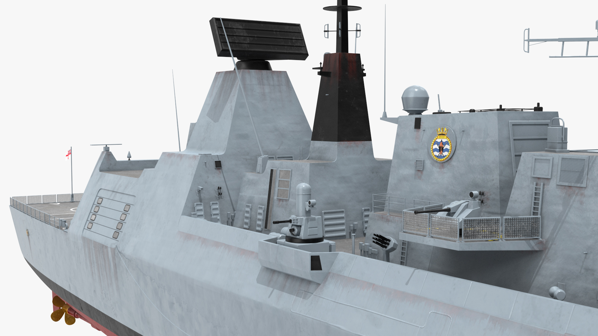 3D Royal Navy Type 45 Destroyer model