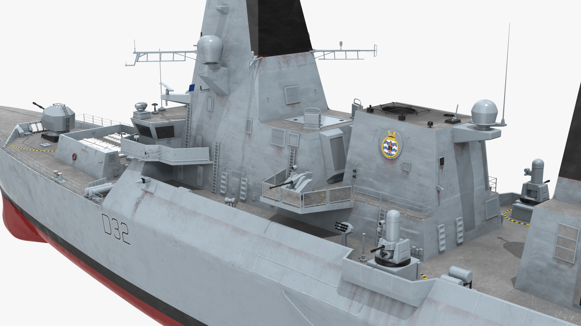 3D Royal Navy Type 45 Destroyer model