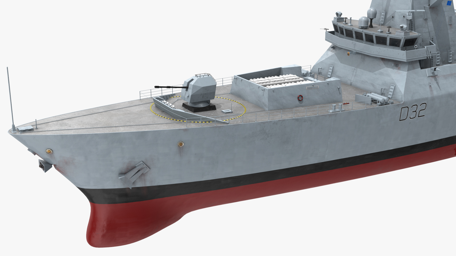 3D Royal Navy Type 45 Destroyer model