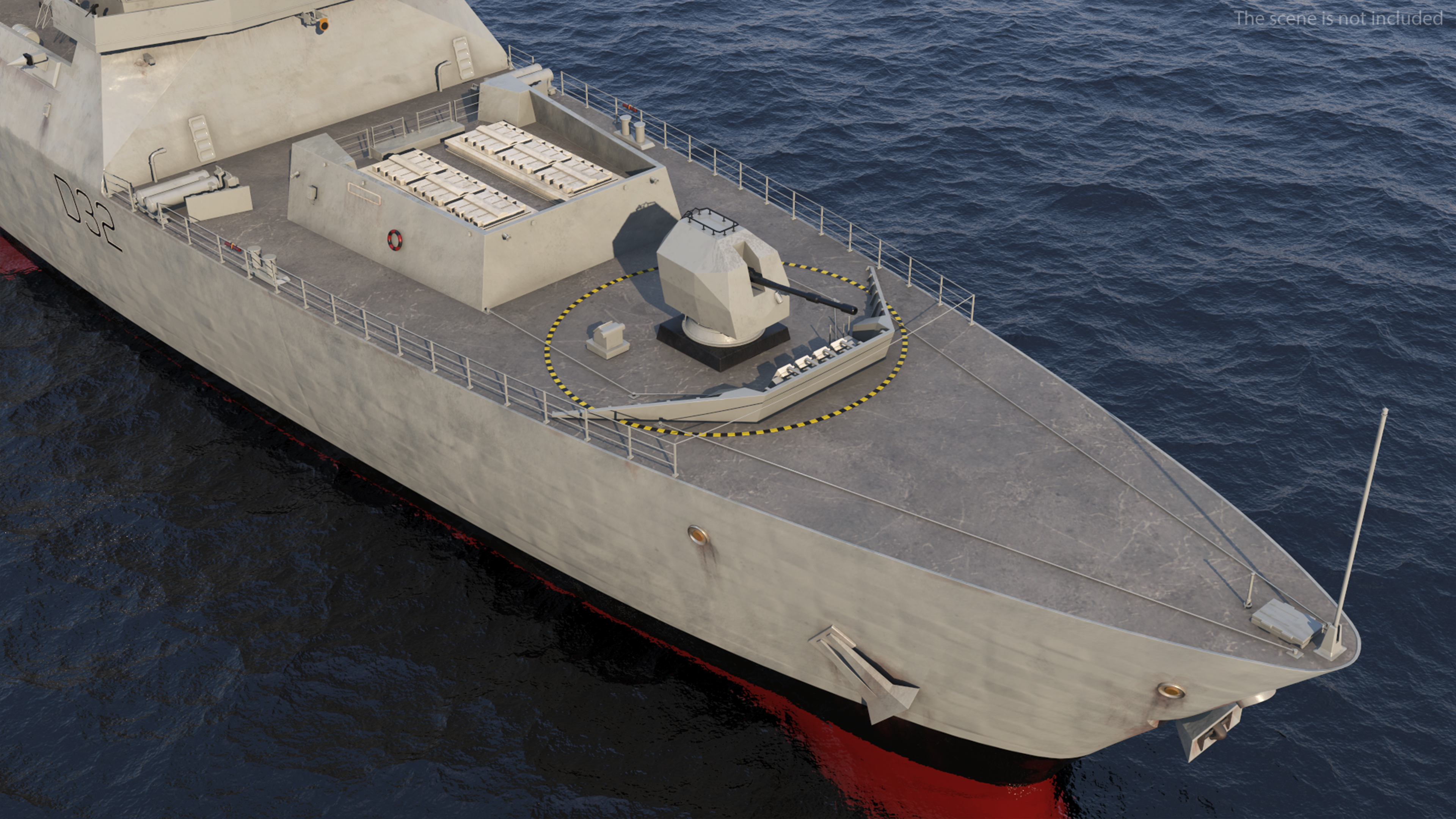 3D Royal Navy Type 45 Destroyer model