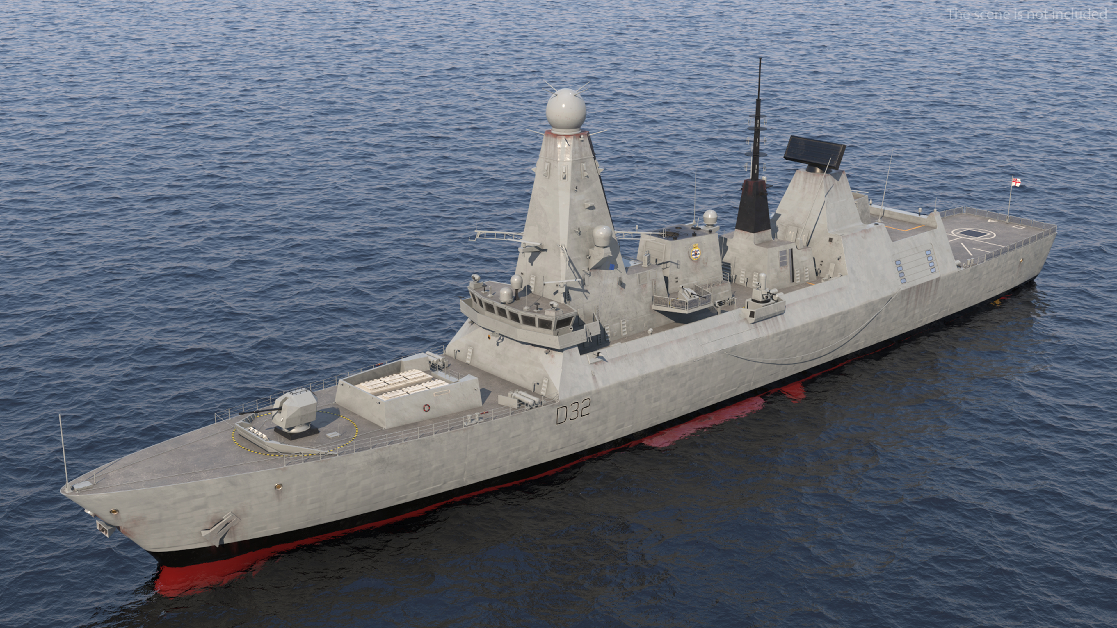 3D Royal Navy Type 45 Destroyer model