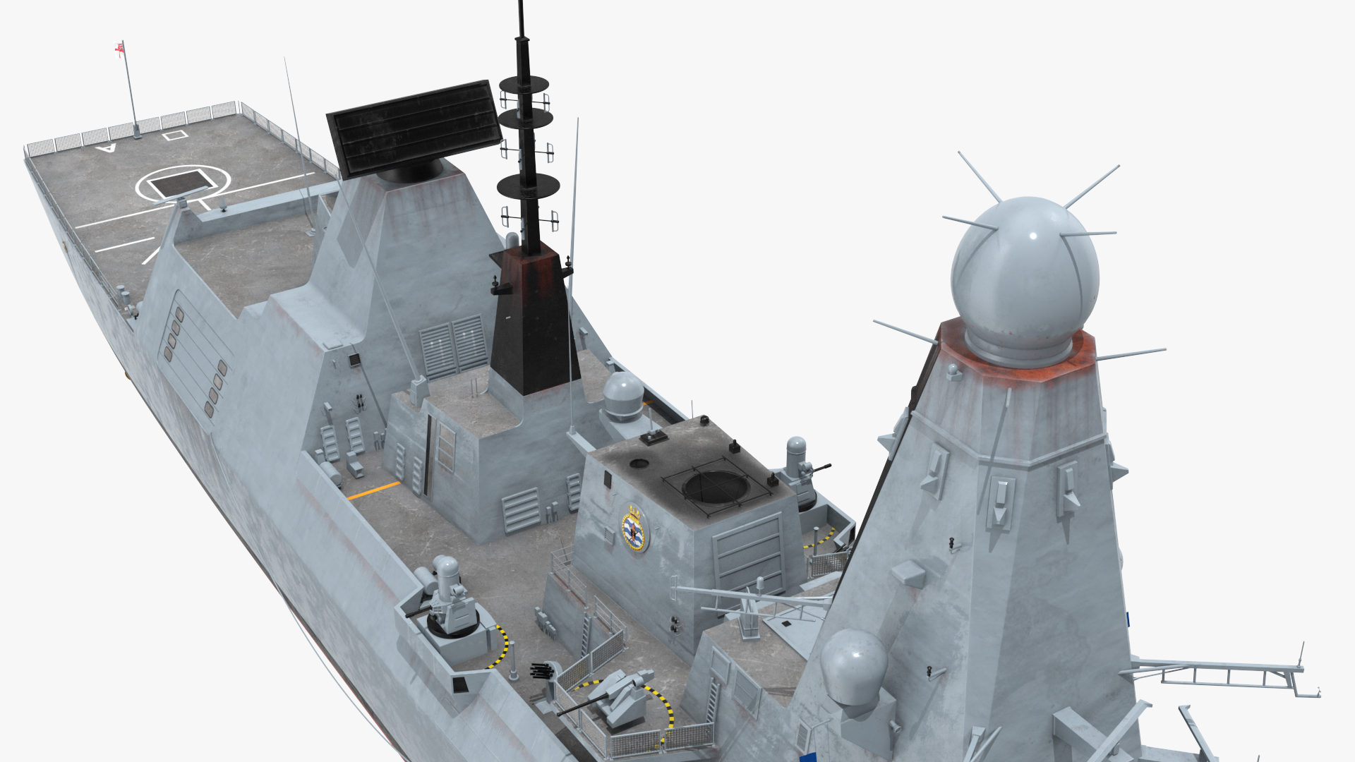 3D Royal Navy Type 45 Destroyer model