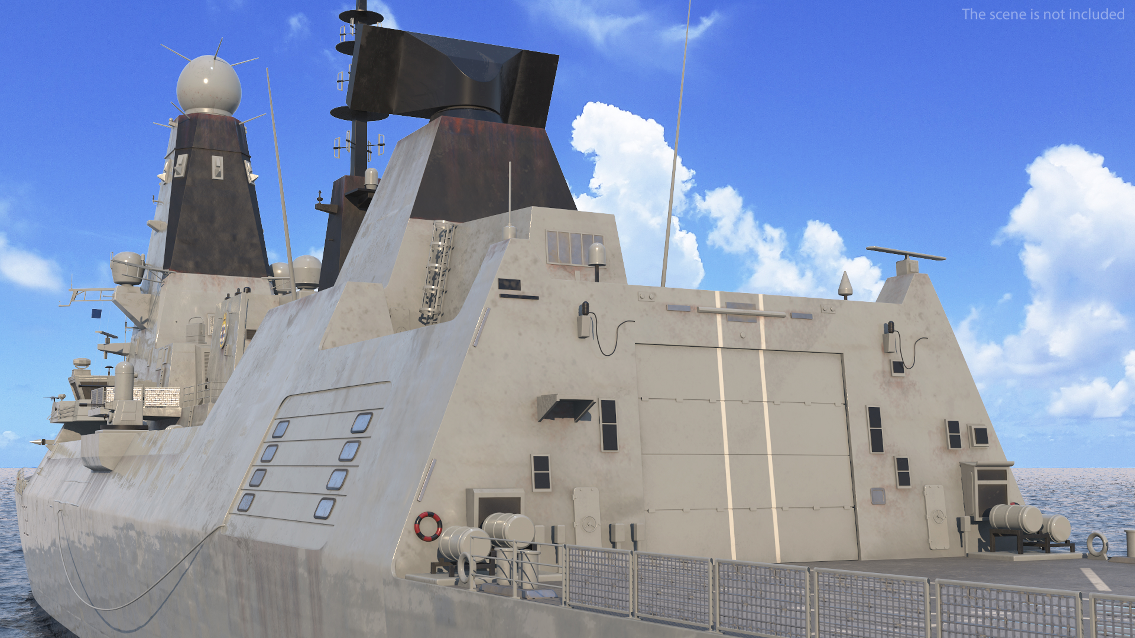 3D Royal Navy Type 45 Destroyer model