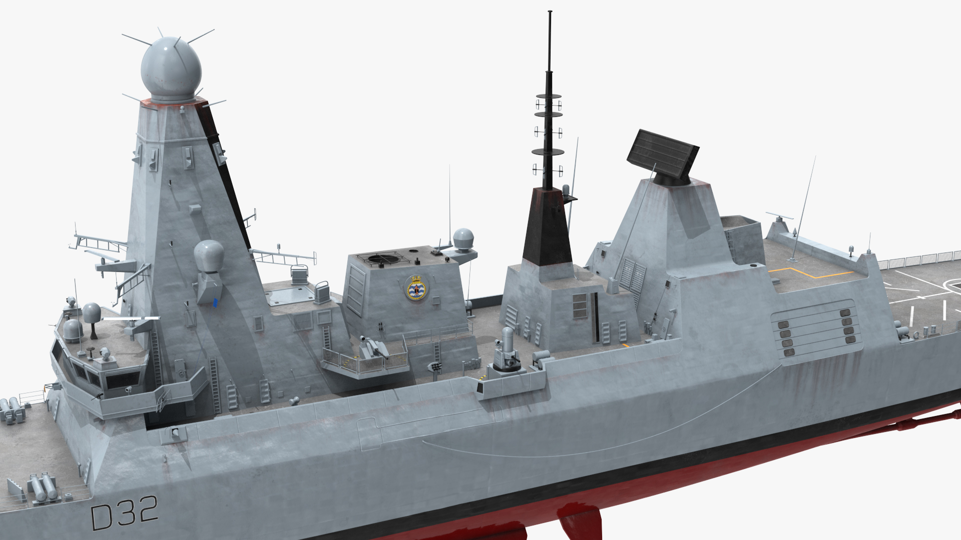 3D Royal Navy Type 45 Destroyer model