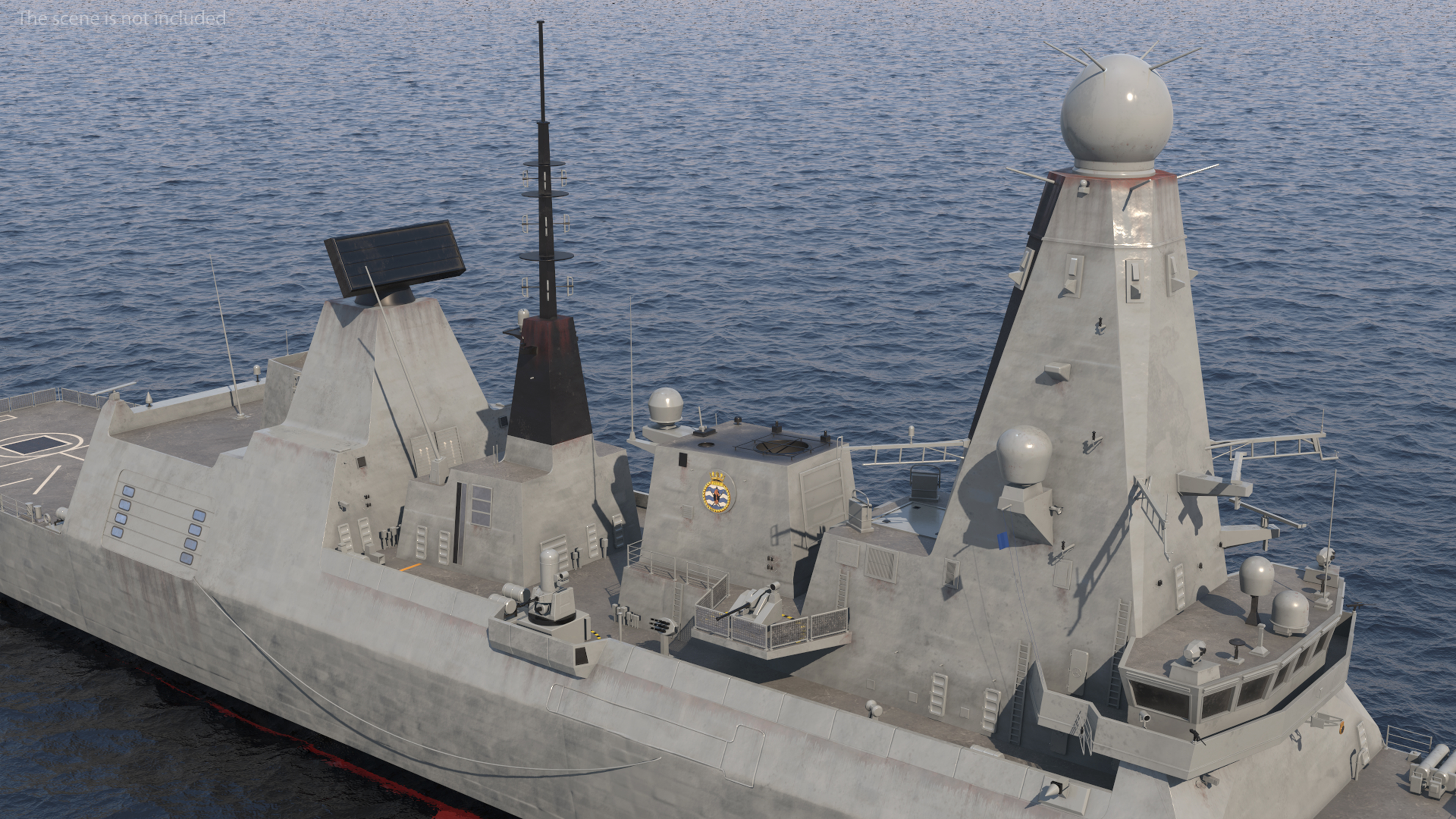 3D Royal Navy Type 45 Destroyer model