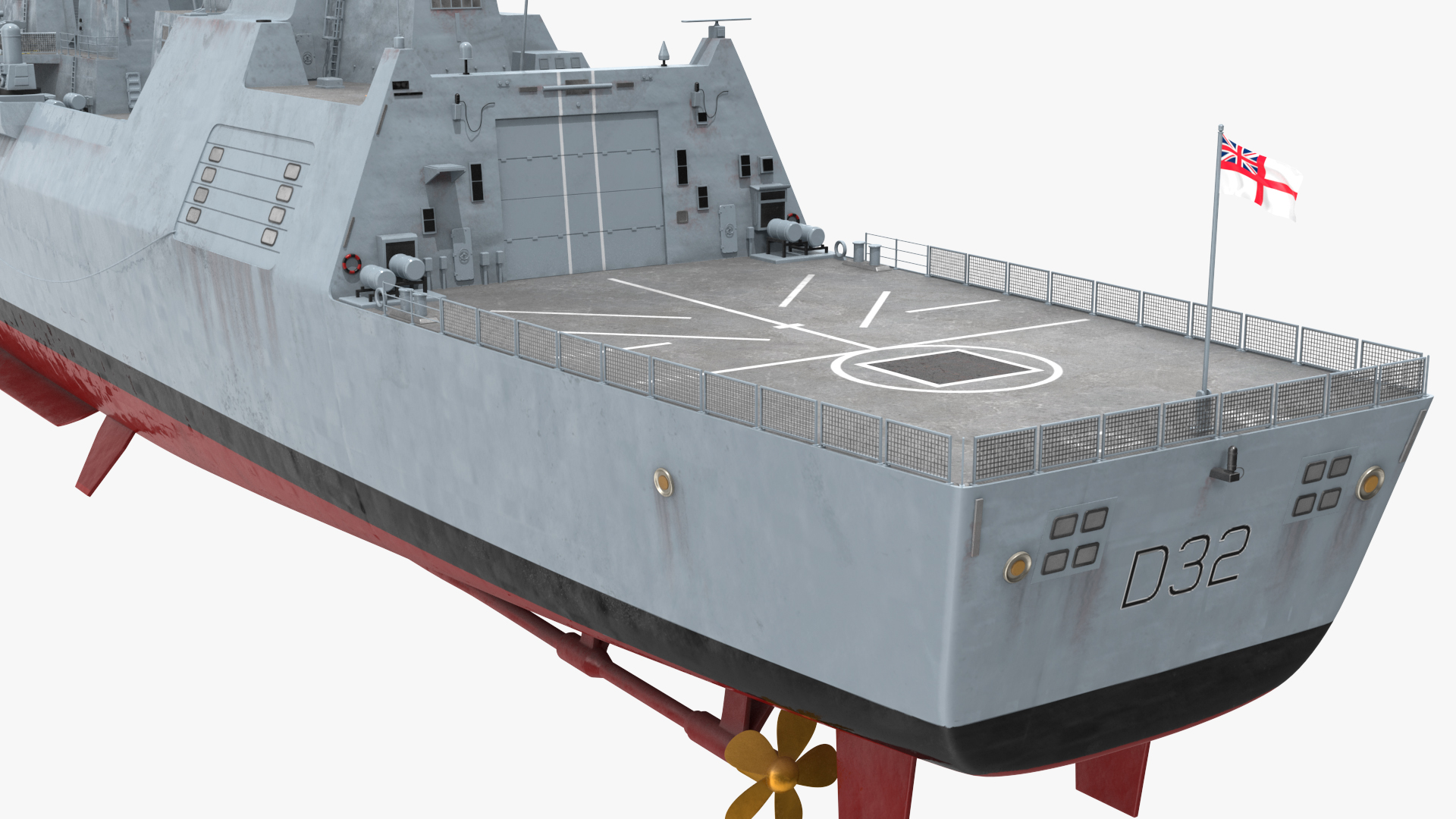 3D Royal Navy Type 45 Destroyer model