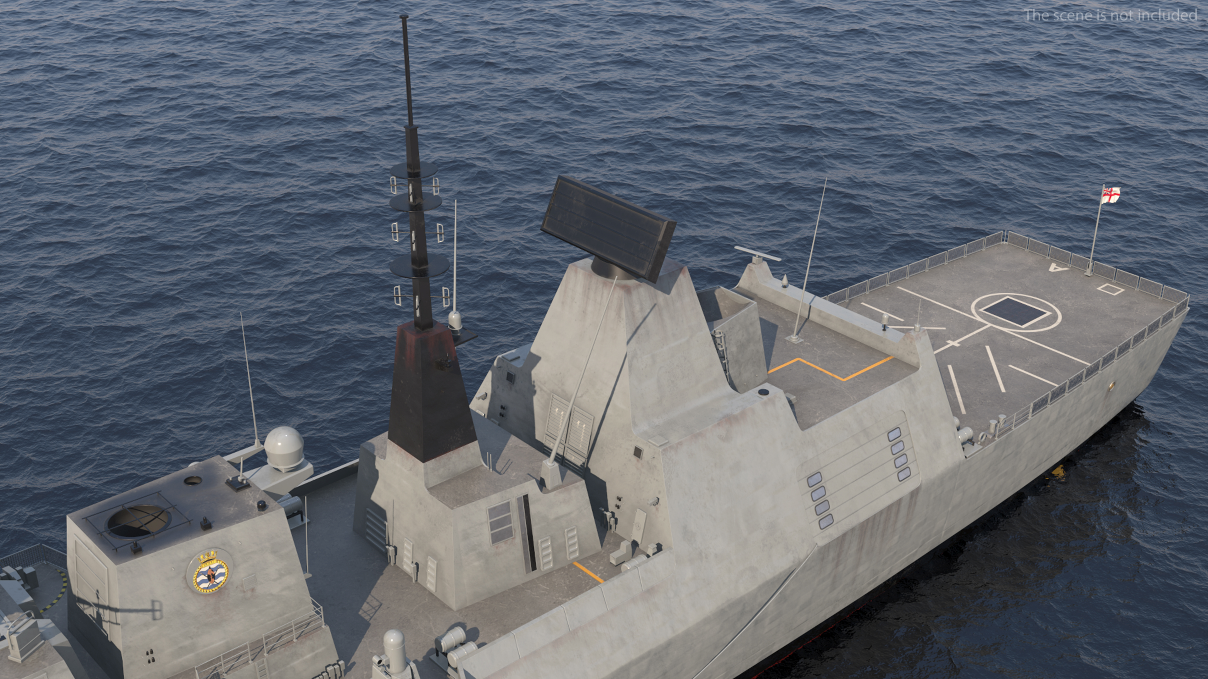 3D Royal Navy Type 45 Destroyer model