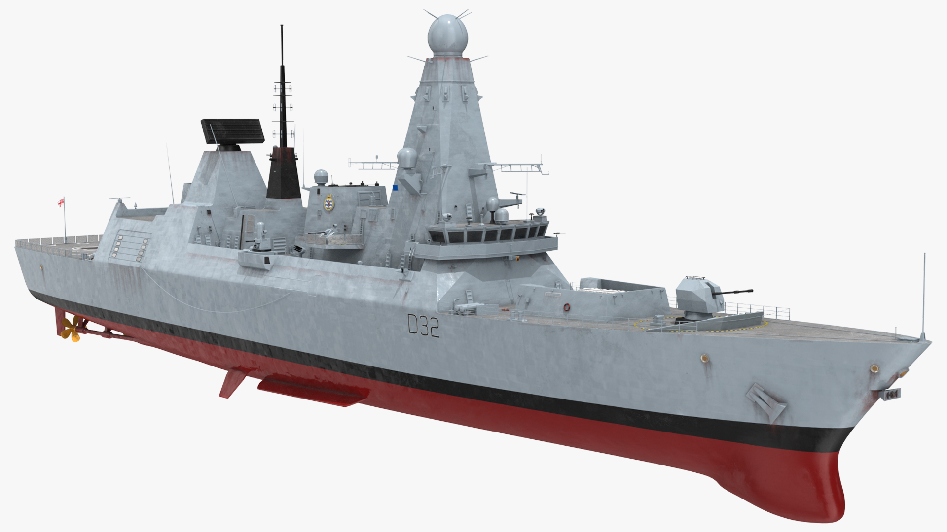 3D Royal Navy Type 45 Destroyer model