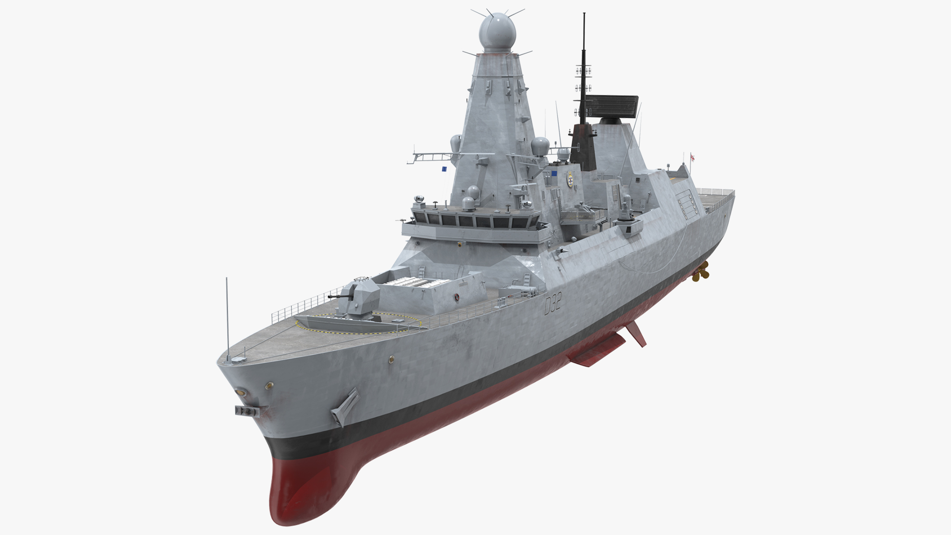 3D Royal Navy Type 45 Destroyer model
