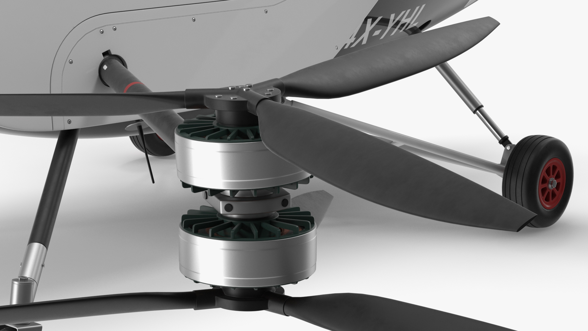 Two Seat Air Vehicle eVTOL Air One 3D model