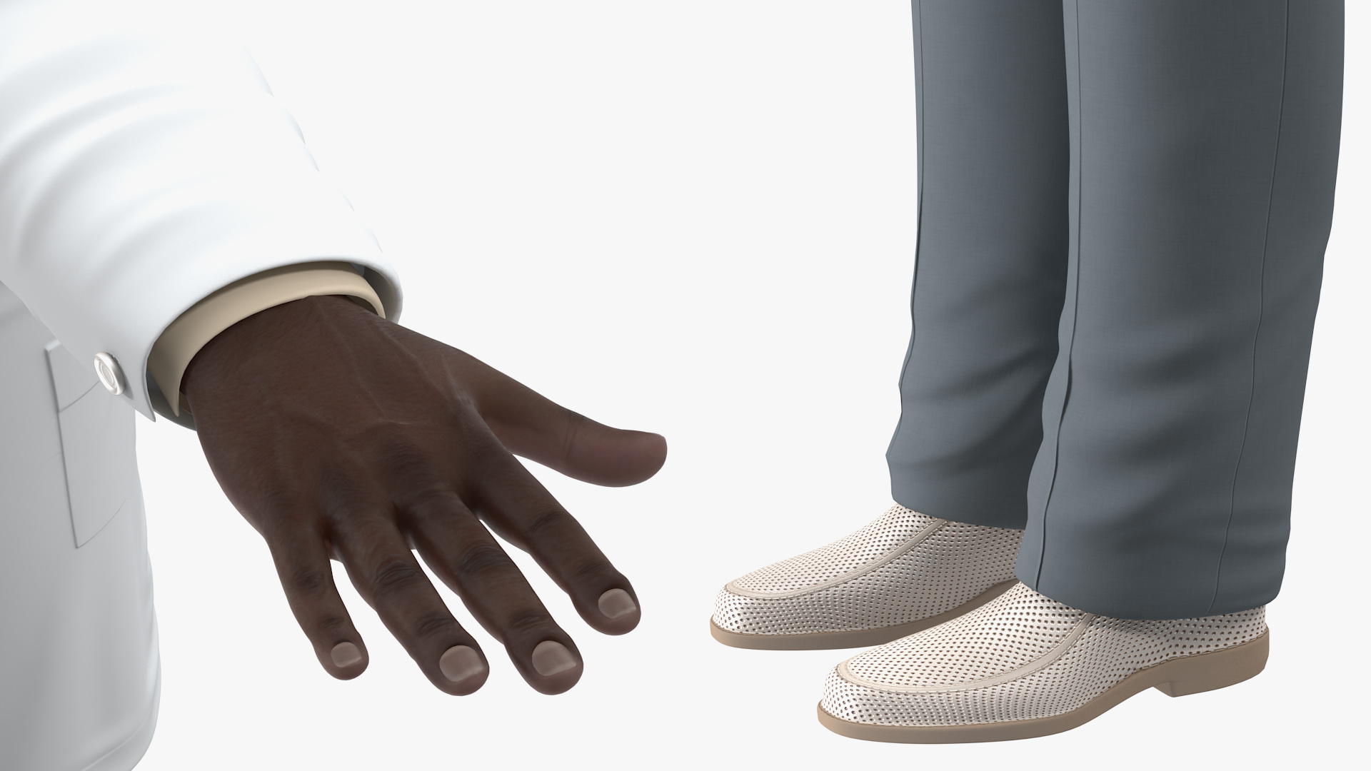 3D C Arm System with Patient and Doctor Rigged model