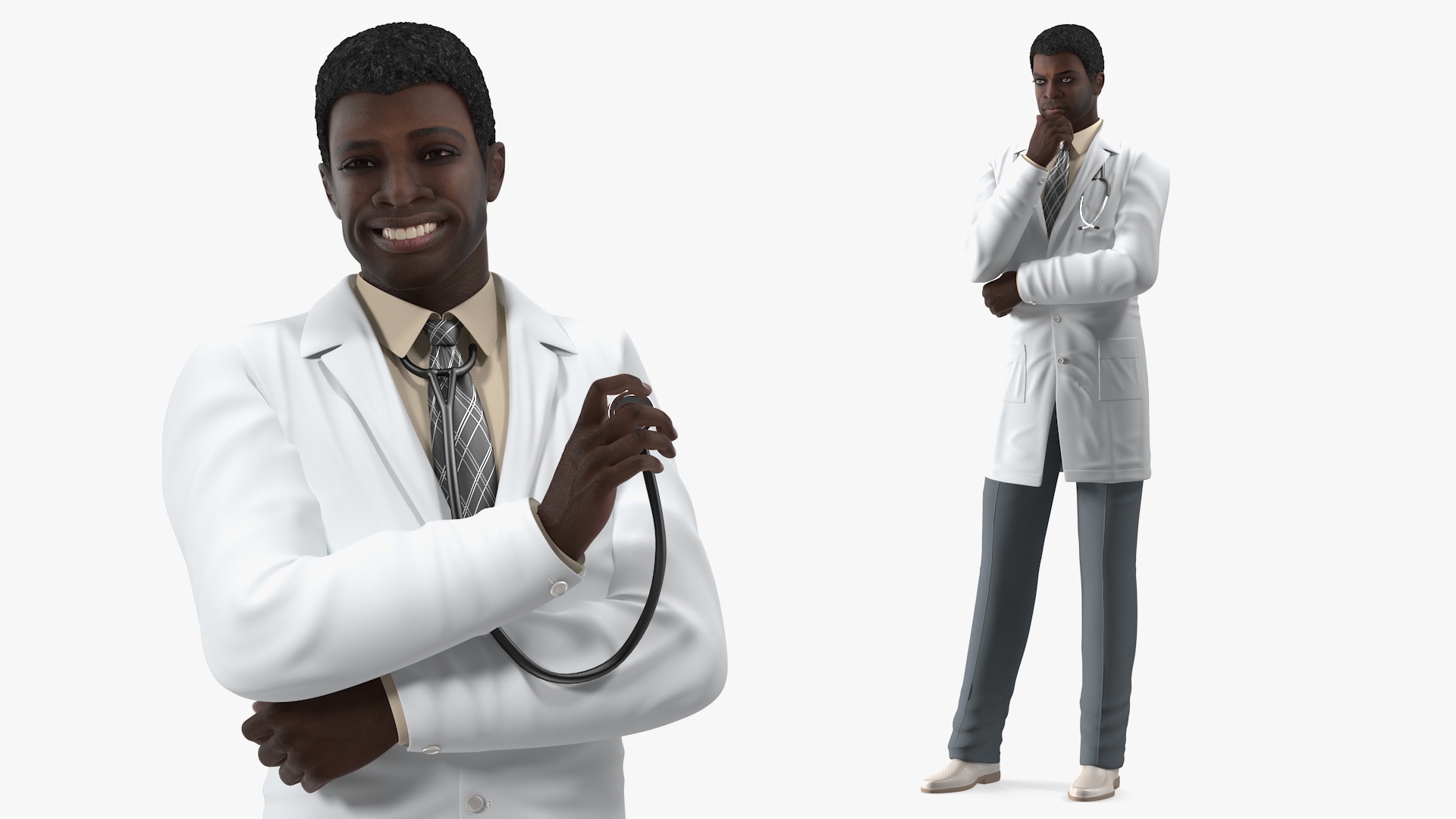 3D C Arm System with Patient and Doctor Rigged model