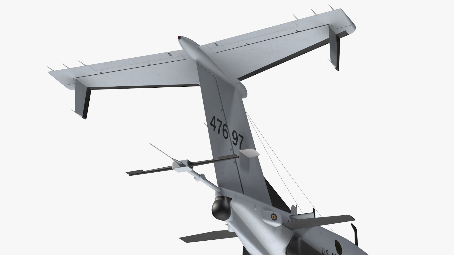 3D model Beechcraft RC12X Guardrail US Army Aircraft Rigged