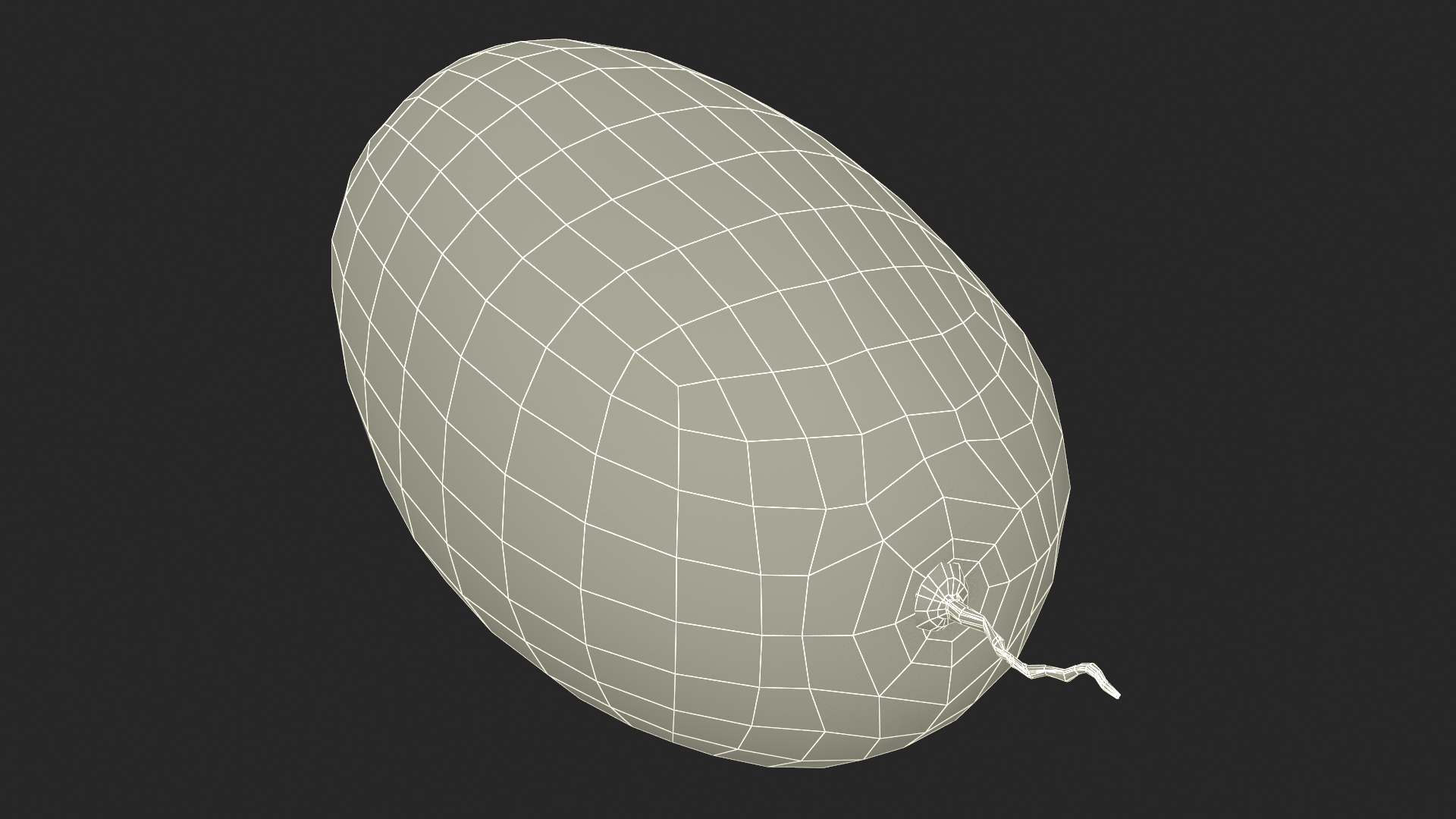 3D Charleston Gray Oblong Watermelon model