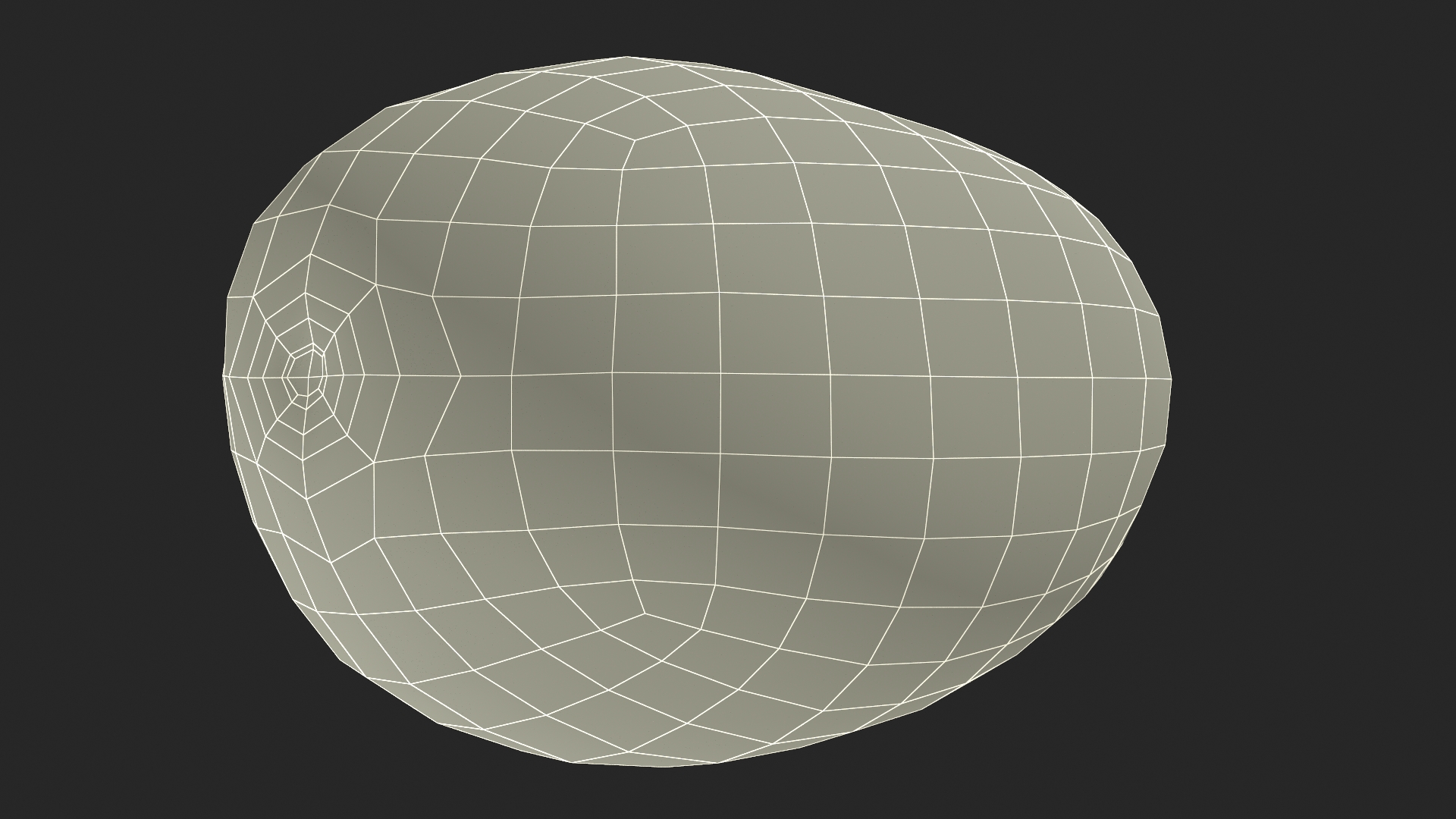 3D Charleston Gray Oblong Watermelon model