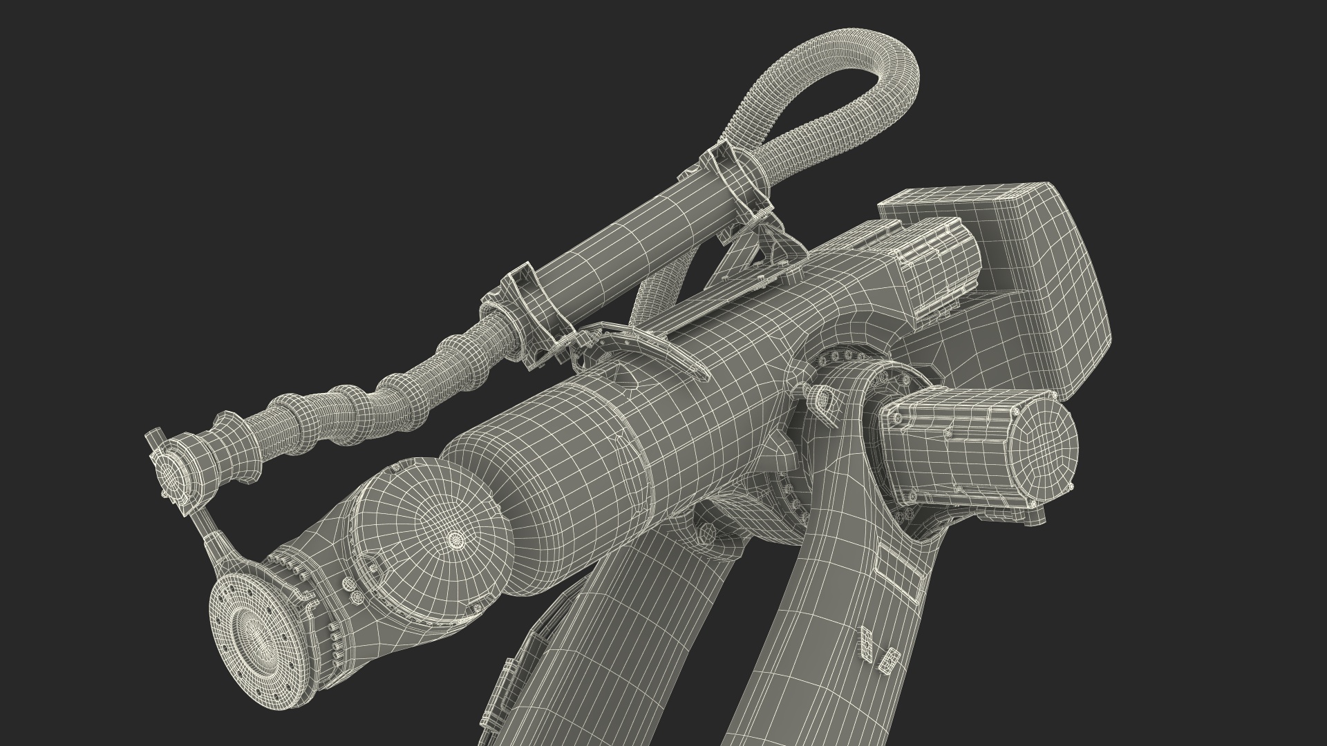 3D Ultra Robot Arm KUKA KR FORTEC On Skids KL 5000 Rigged for Maya model