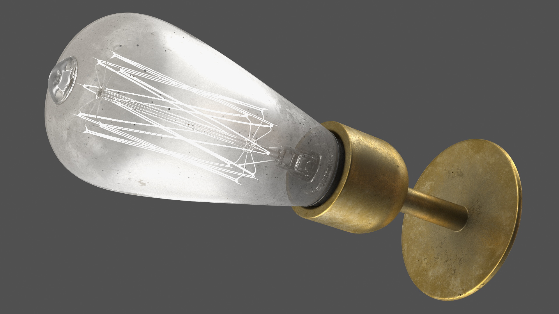 Vintage Table with Bull Horns 3D model