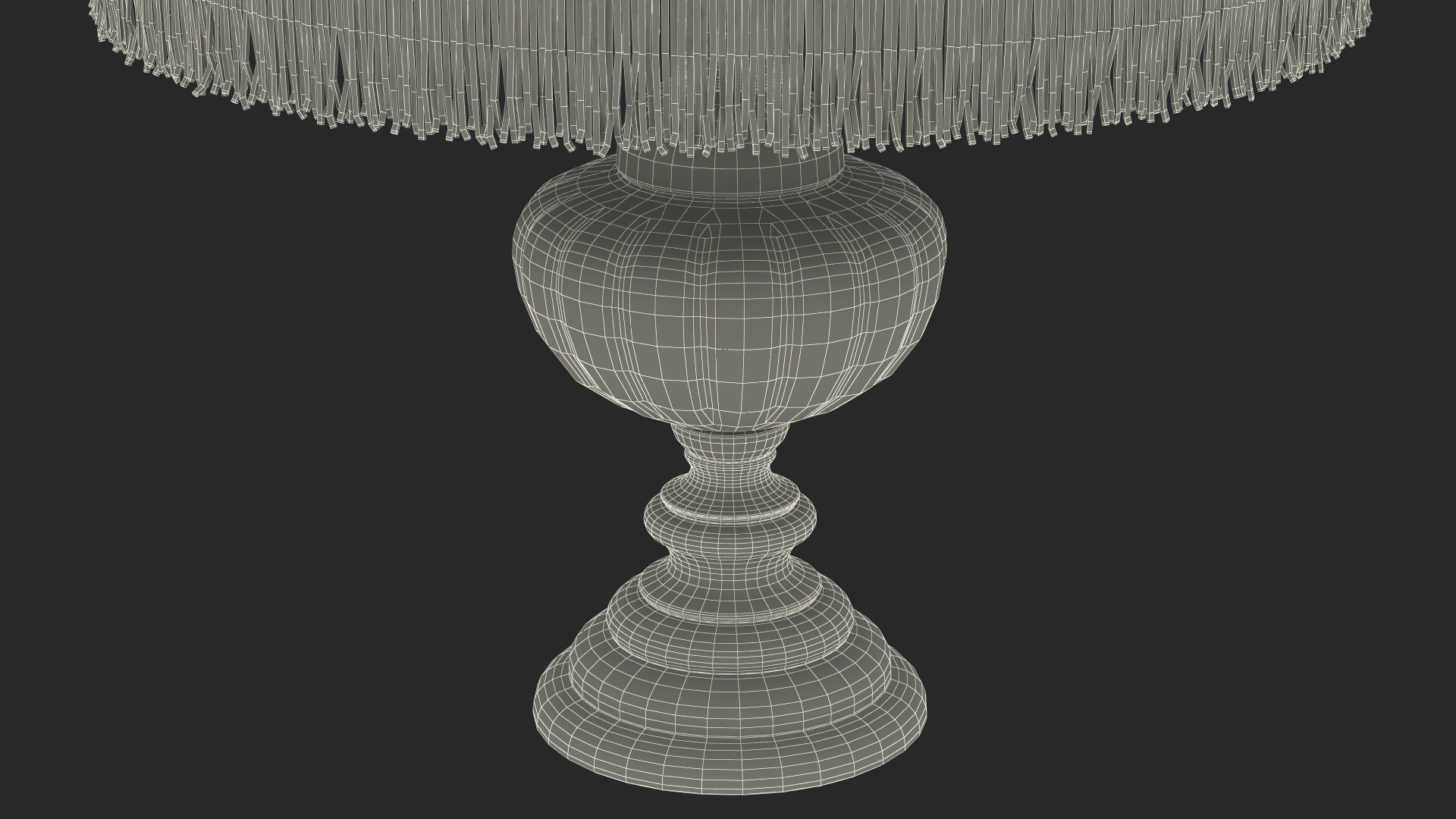 Vintage Table with Bull Horns 3D model