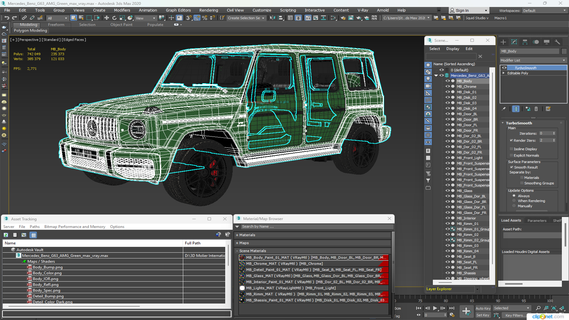 Mercedes-Benz G63 AMG Green 3D