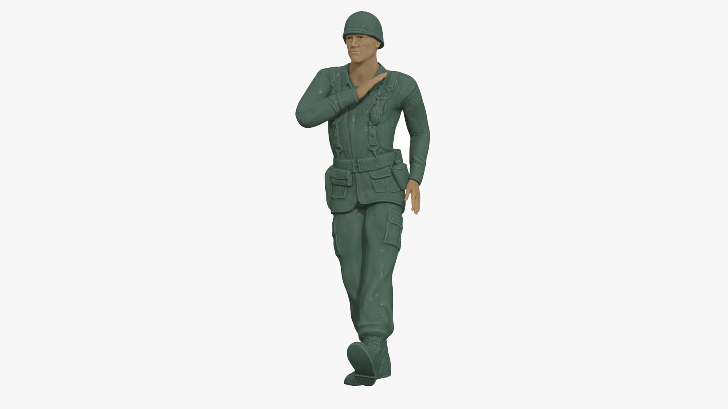 Toy Soldier Rigged for Cinema 4D 3D