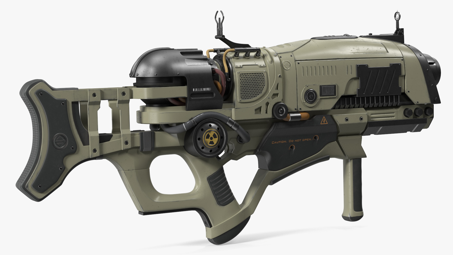 Concept Assault Rifle Green 3D