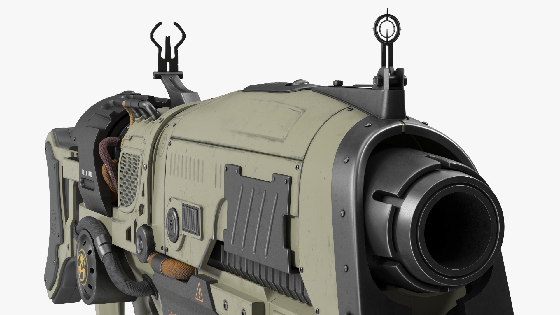 Concept Assault Rifle Green 3D