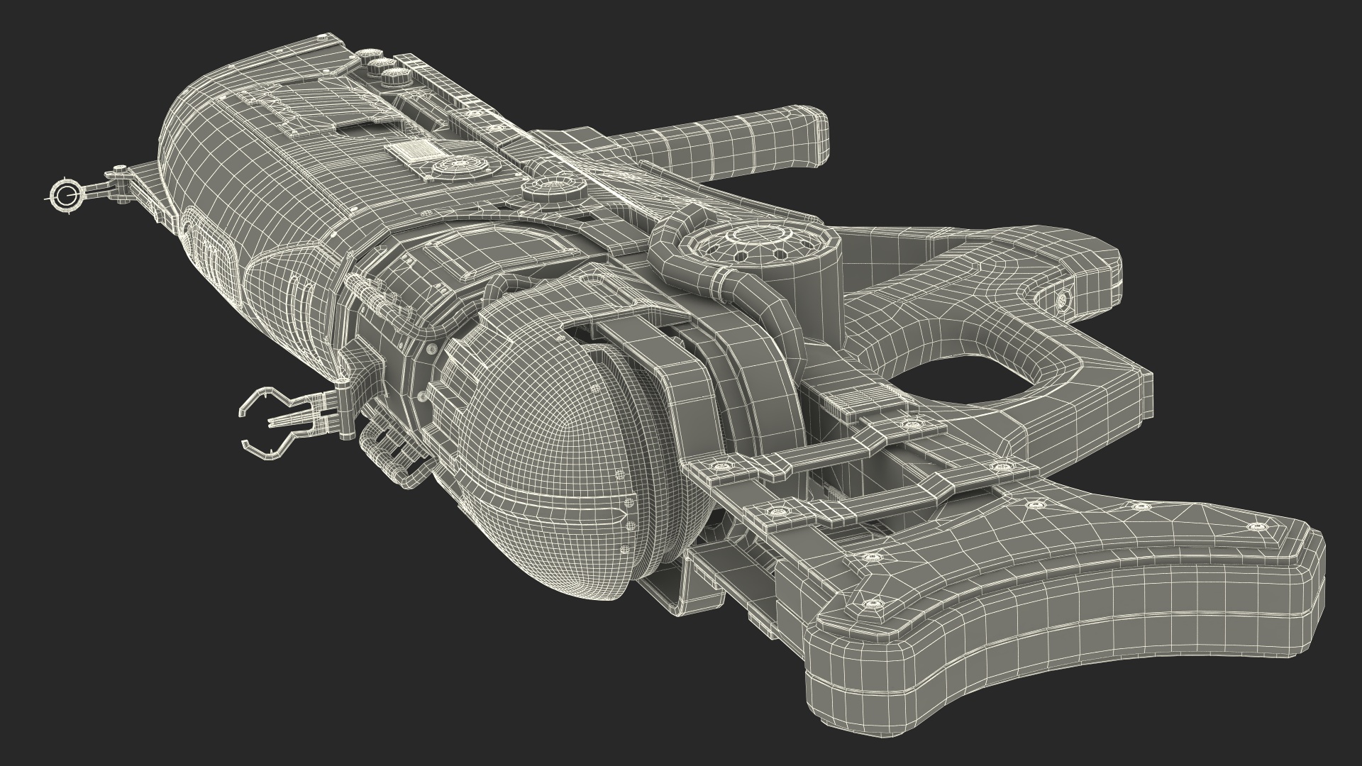 Concept Assault Rifle Green 3D