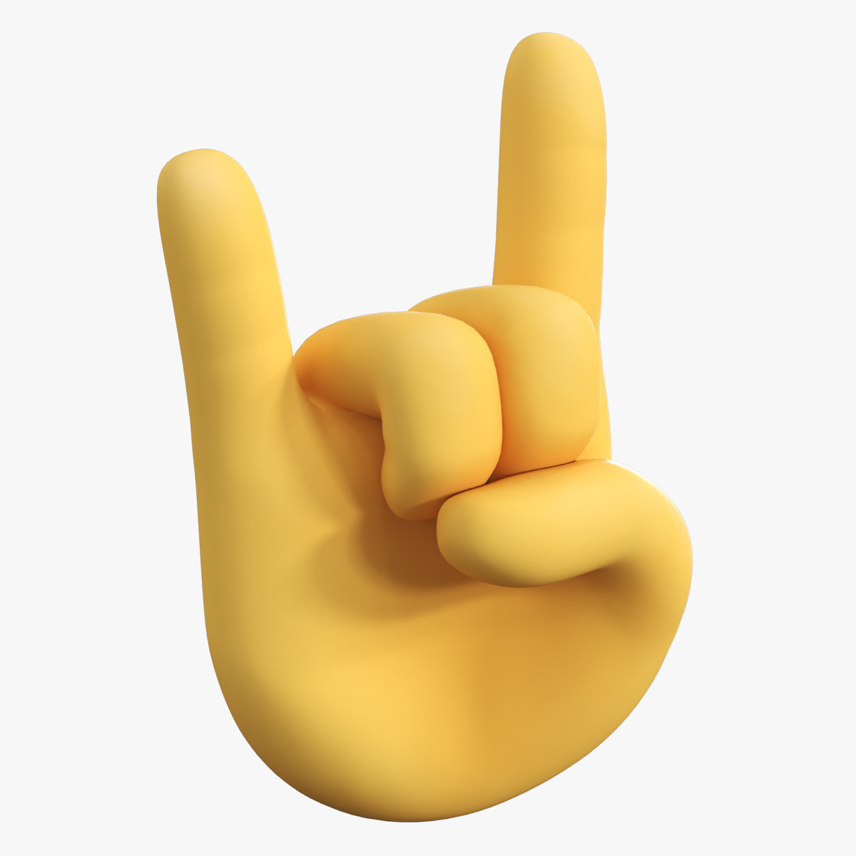 Sign of the Horns Emoticon 3D model preview